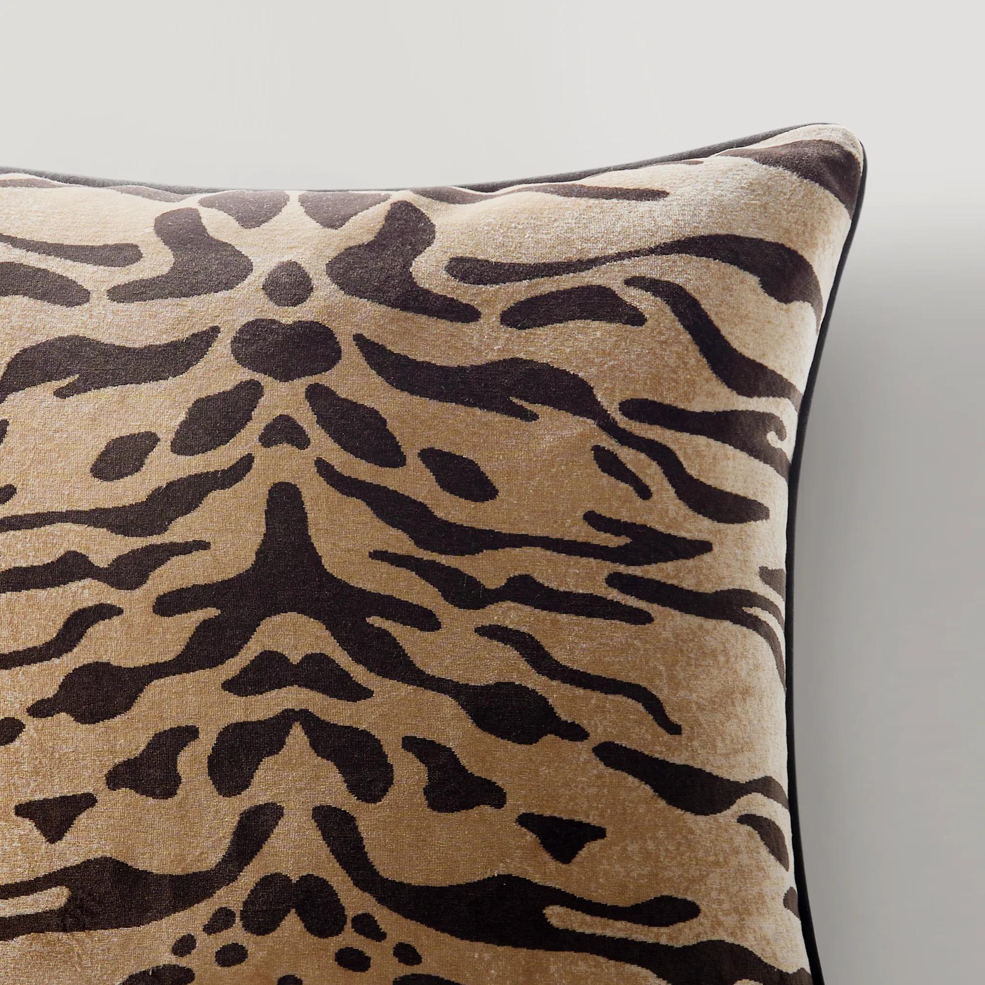 Bronze Tiger Pillow 22"