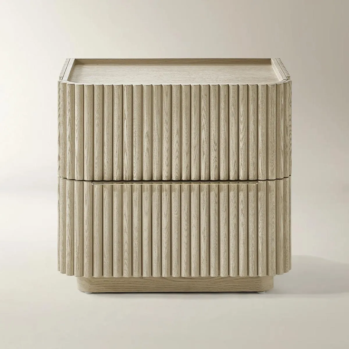 Stria Reeded 2-Drawer Nightstand (26")
