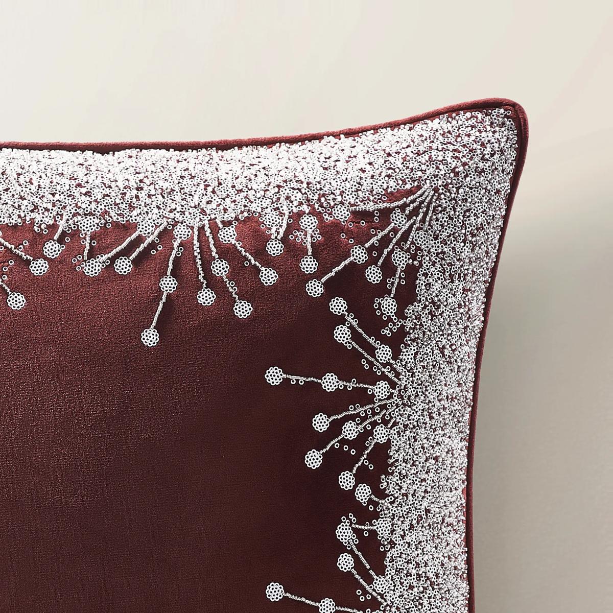Grace Holiday Pillow 20" - Burgundy
