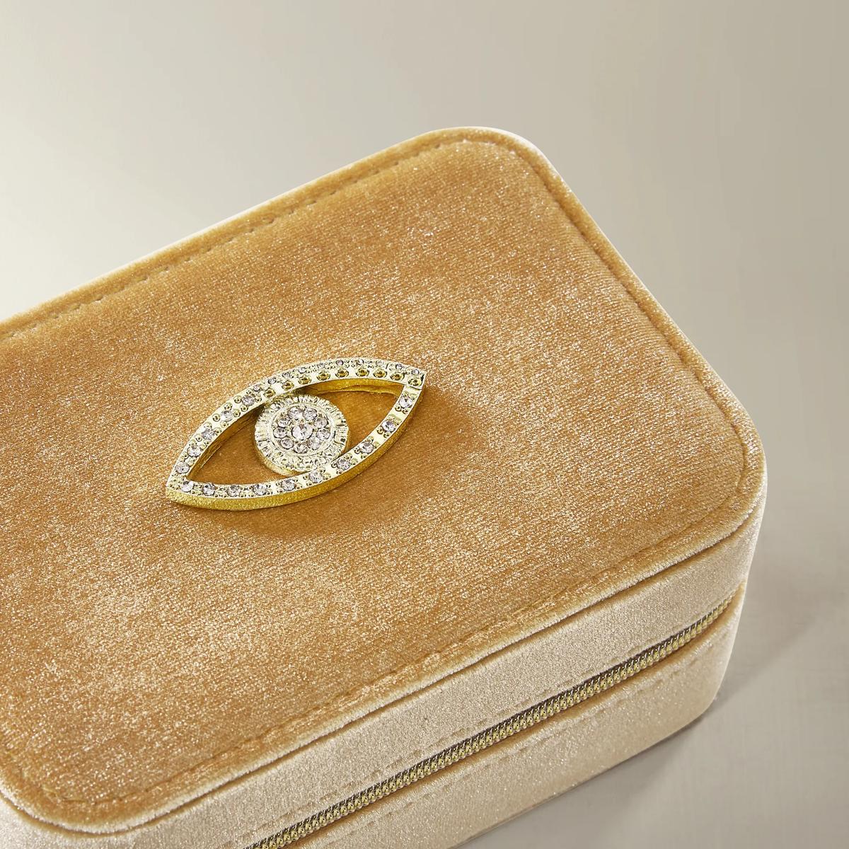 Velvet Jewelry Case - Golden