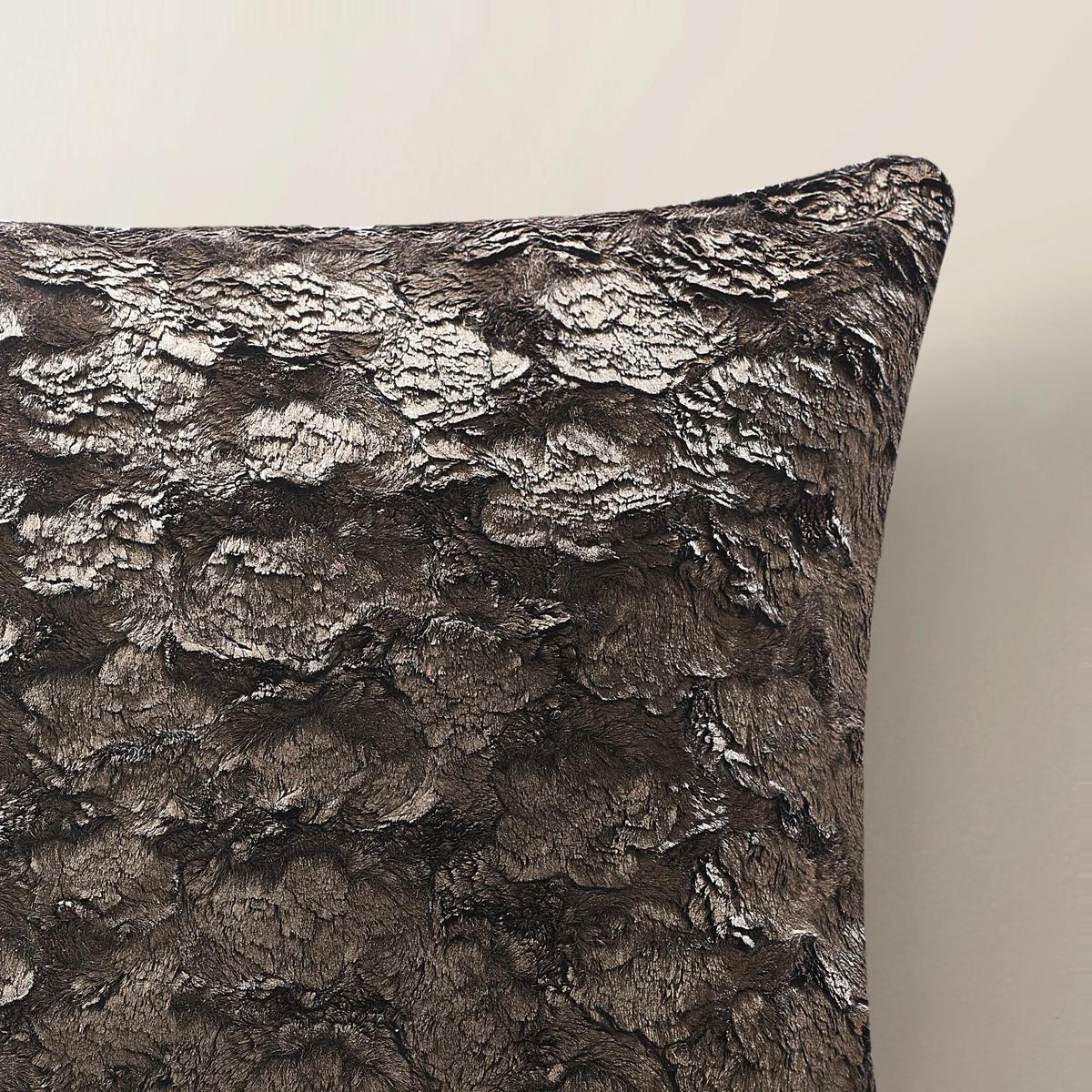 Celeste Metallic Fur Pillow 22" - Bronze