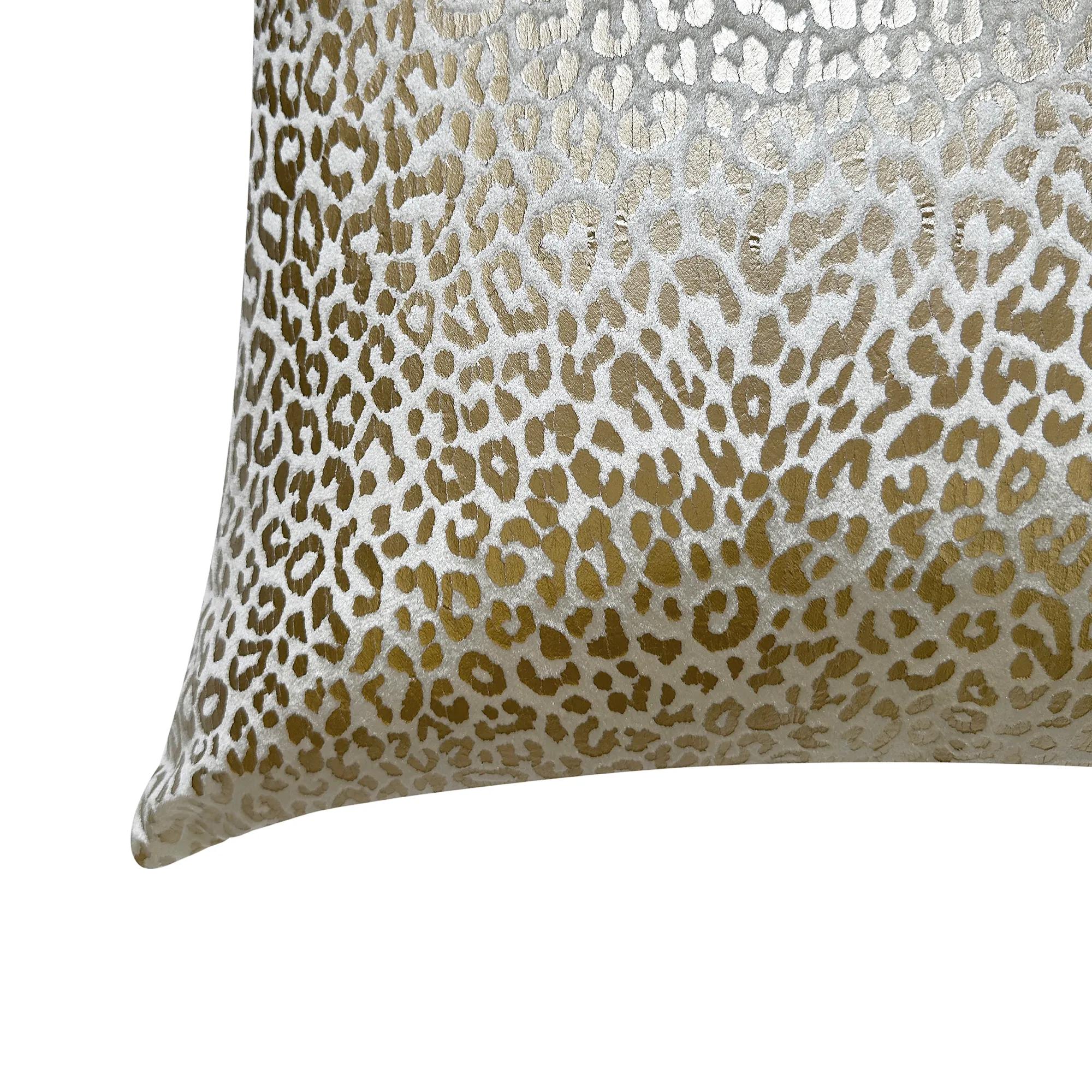 Metallic Panther Pillow 20"