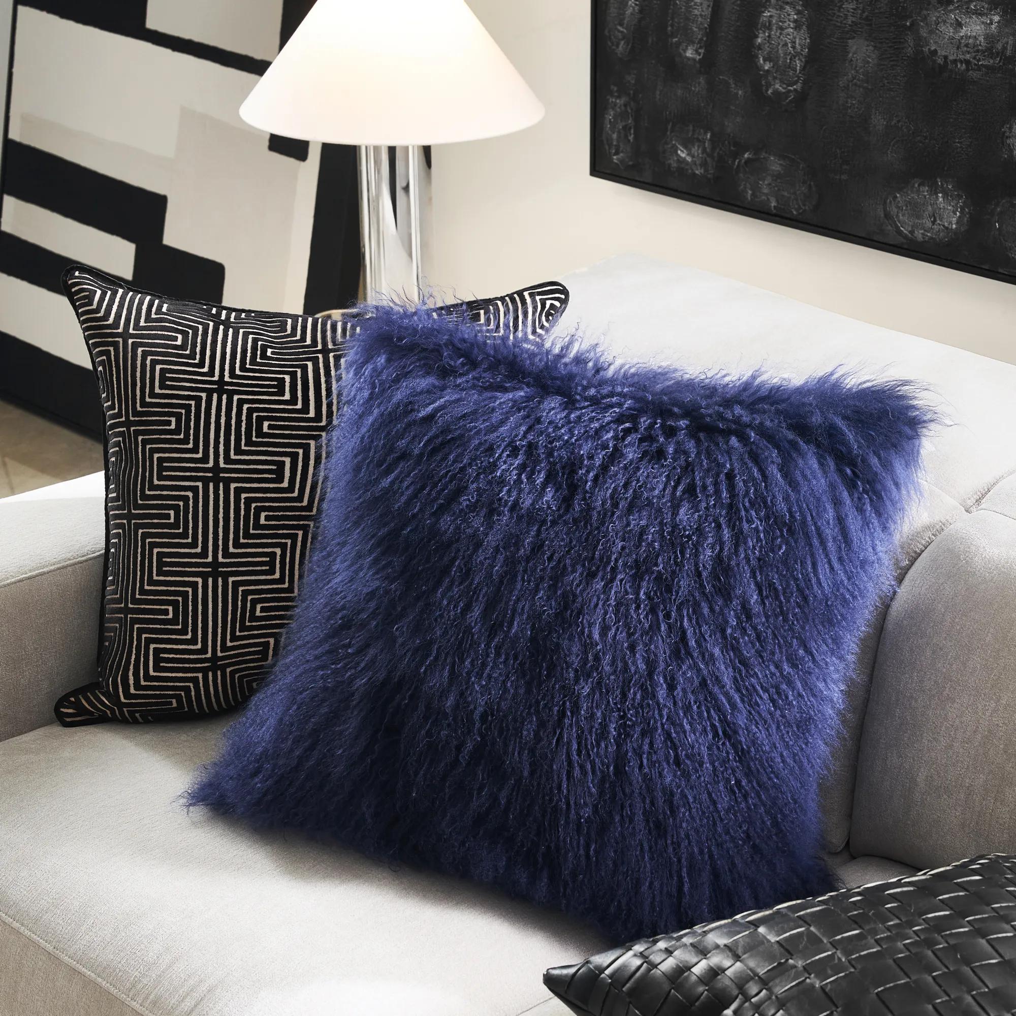 Mongolian Pillow 22" - Eclipse