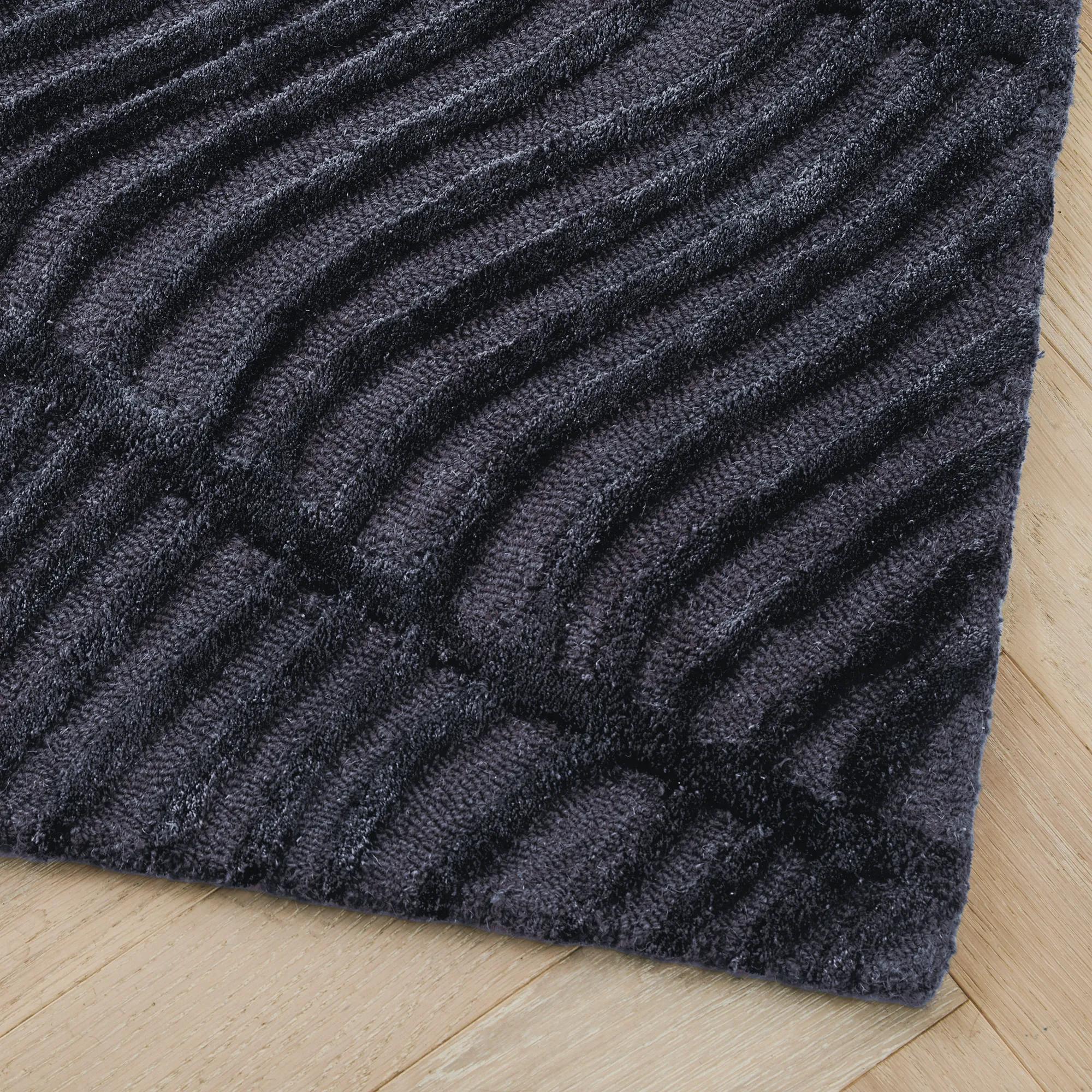 Palm Rug - Charcoal