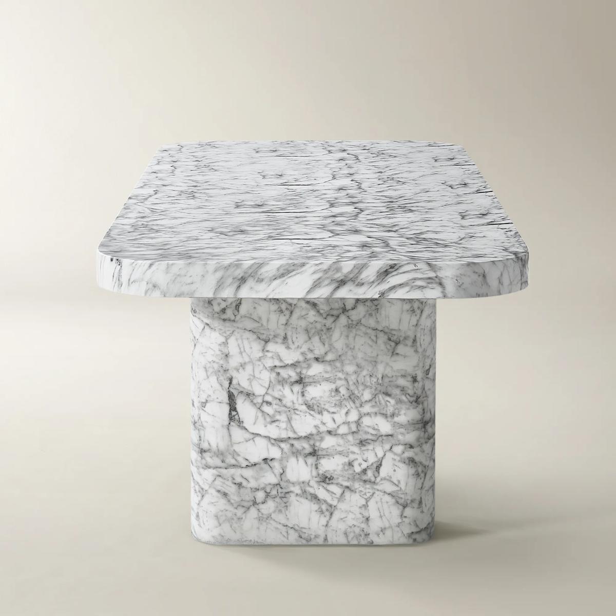 Silex Faux Marble Dining Table (94.5")