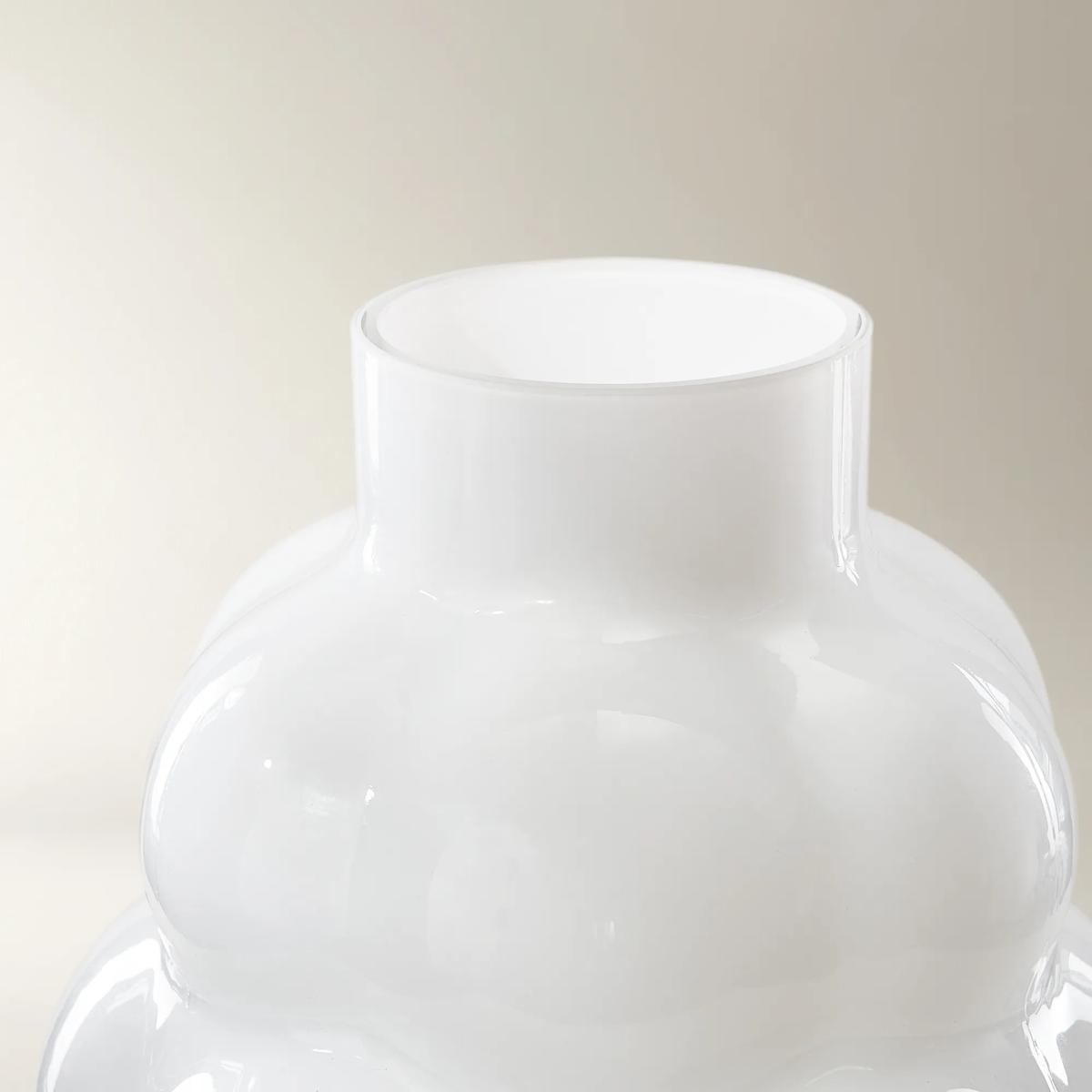Cloud Glass Vase - White