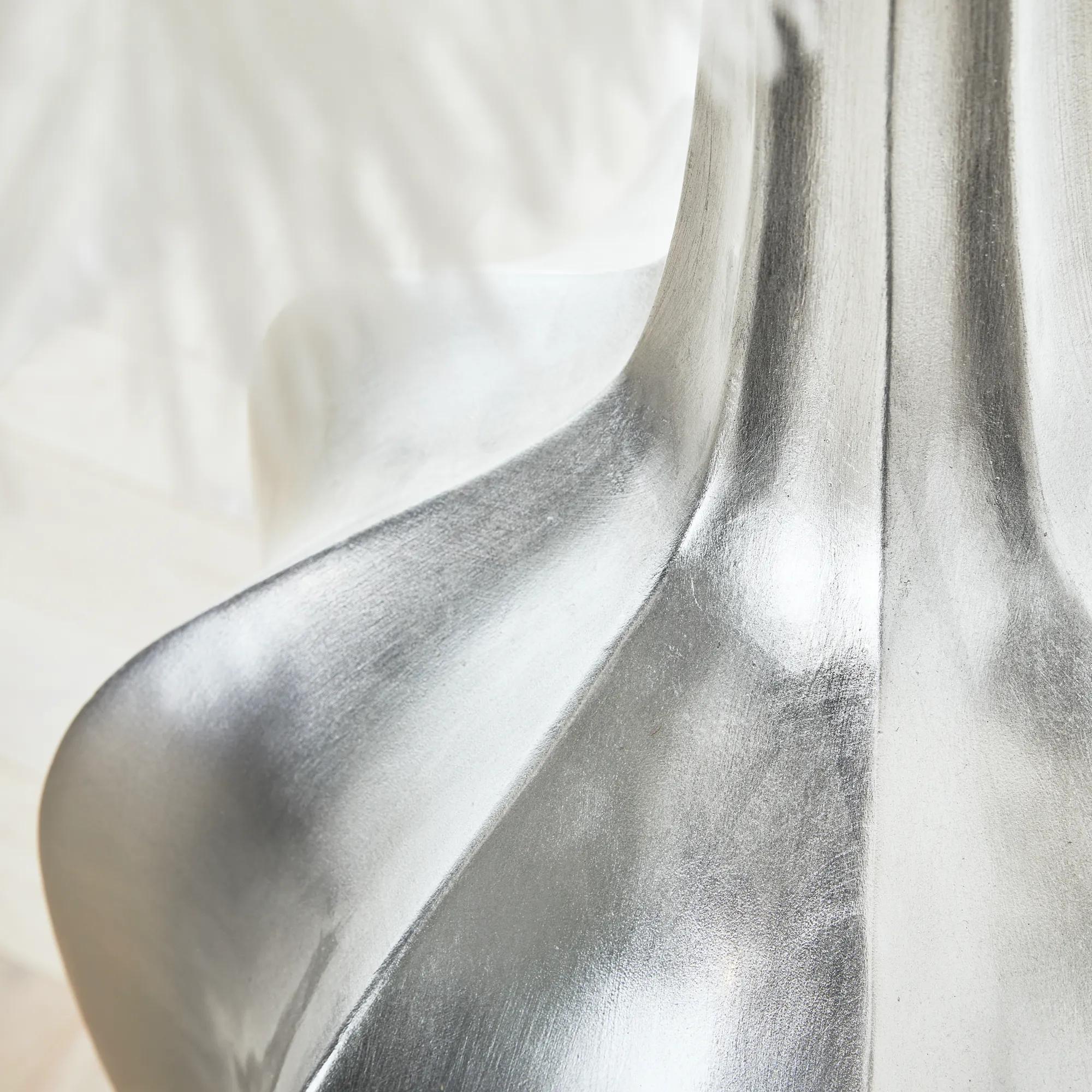 Accolade Silver Leaf Resin Floor Vase 48.75"