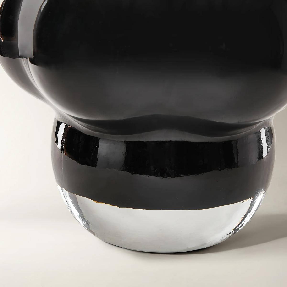 Cloud Glass Vase - Black