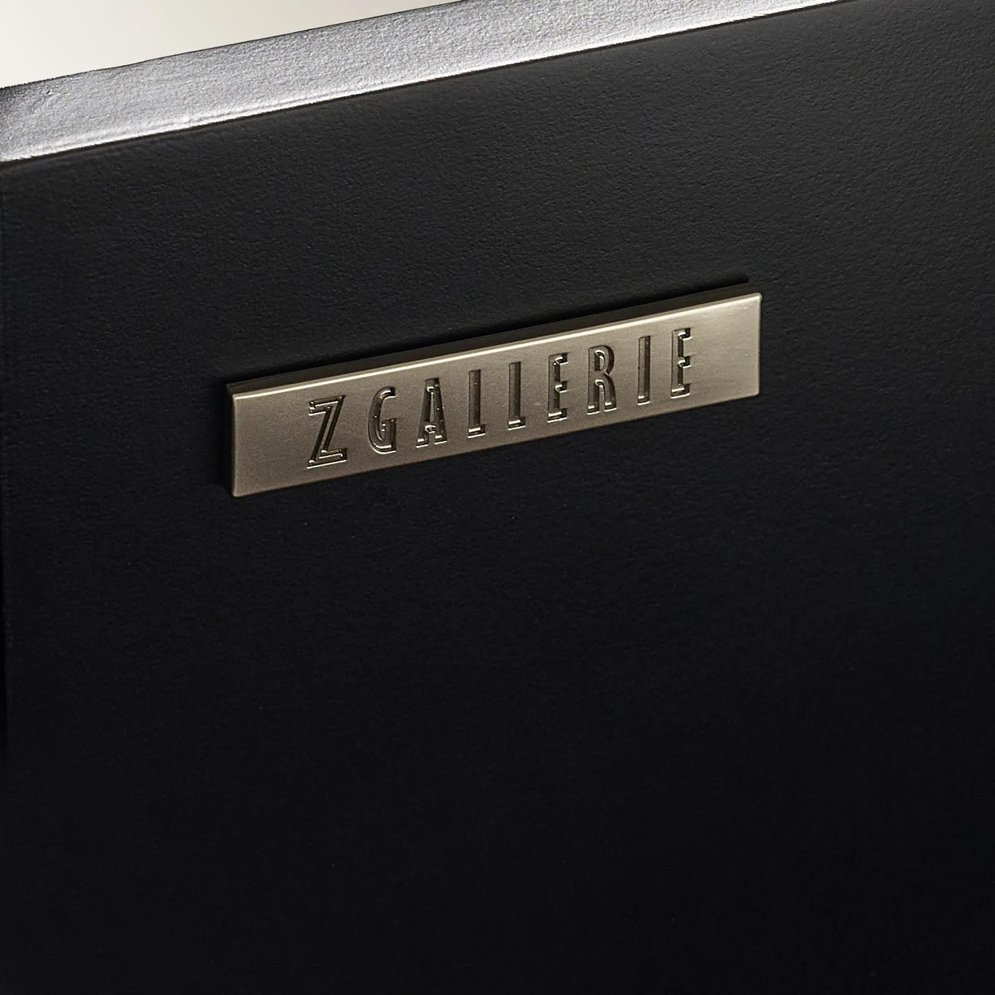 Glimmer Mirrored Black Oak 6-Drawer Dresser (65")