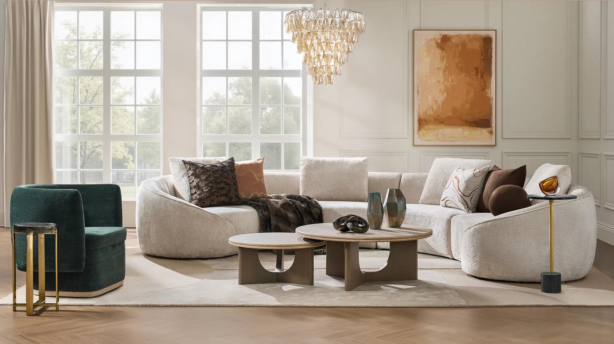 Cosima Glass Chandelier - Champagne