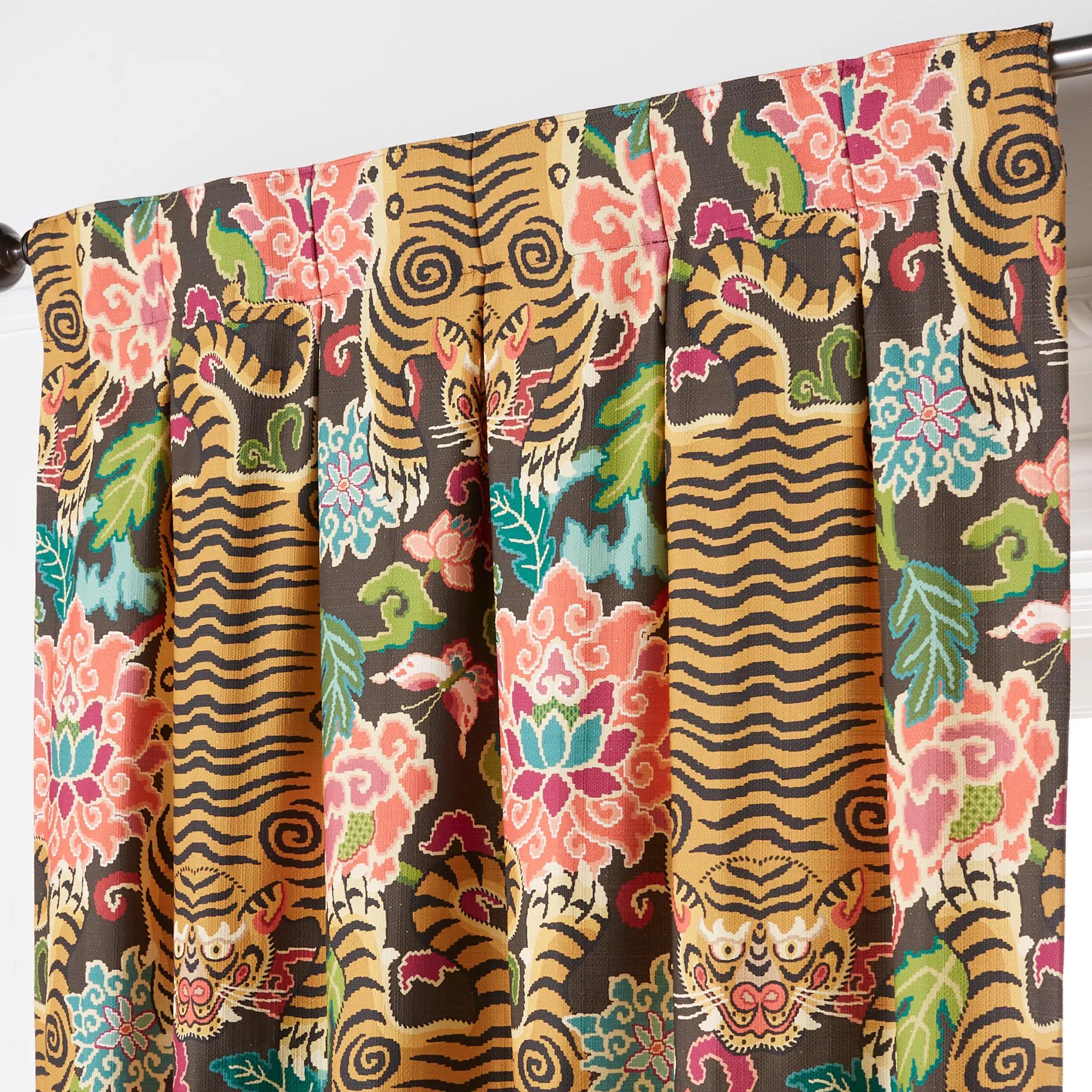 Nimer Gold/Multi Curtain - Custom