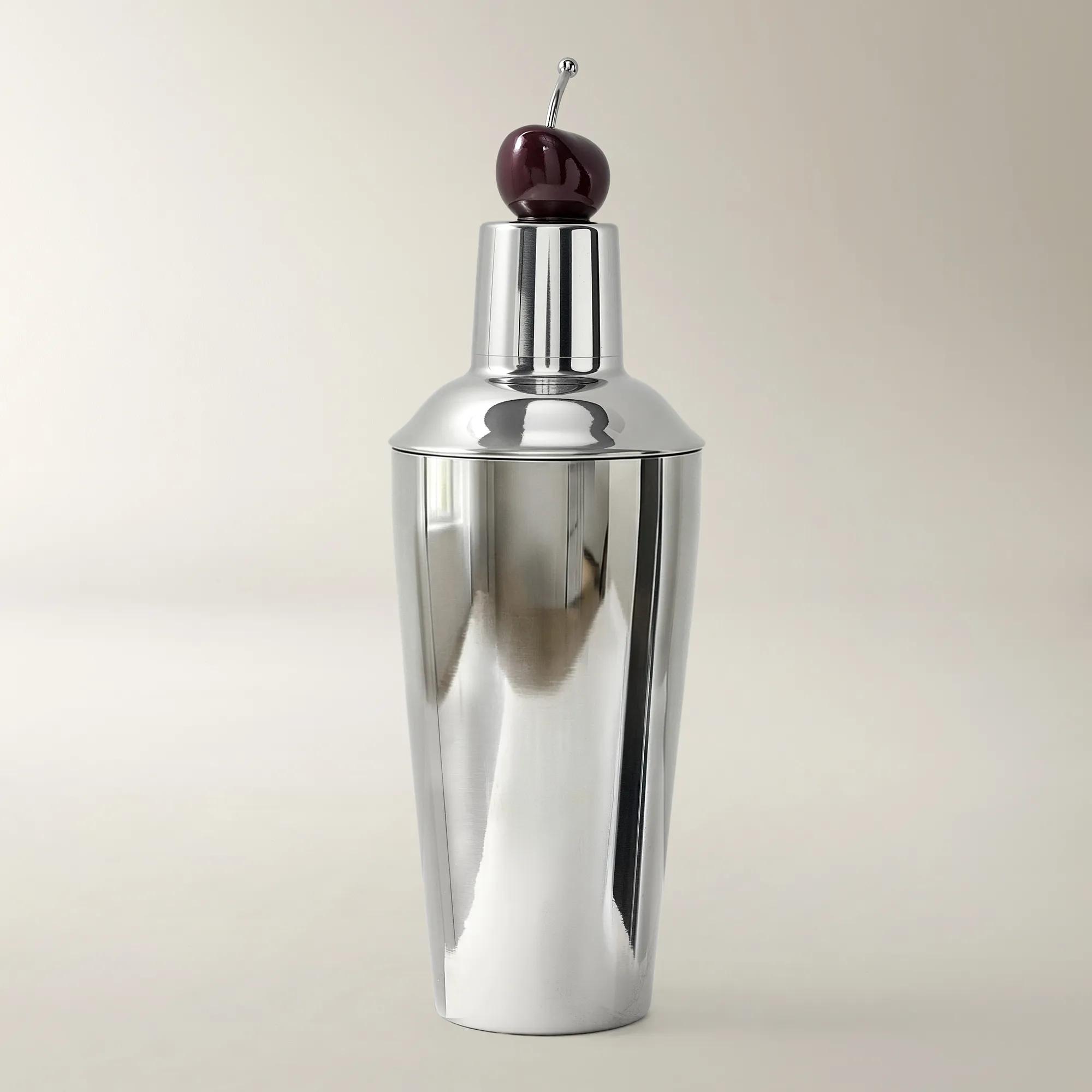 Cherry On Top Stainless Steel Cocktail Shaker