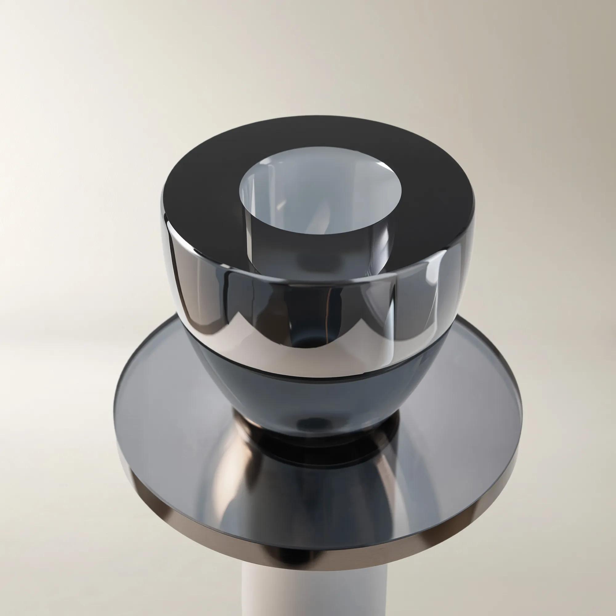 Warren Crystal Taper Holders - Set of 3