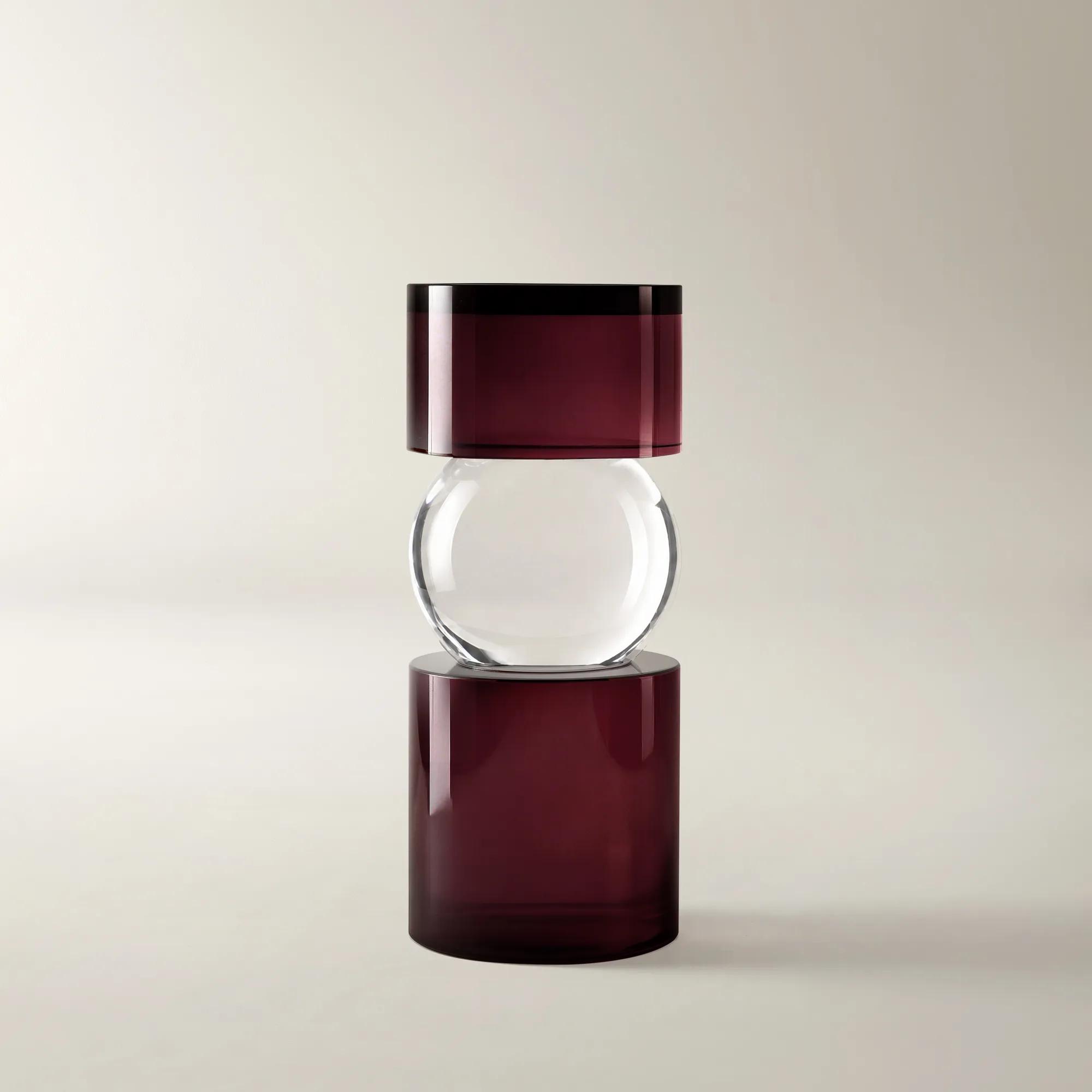 Leroy Crystal Pillar Holder