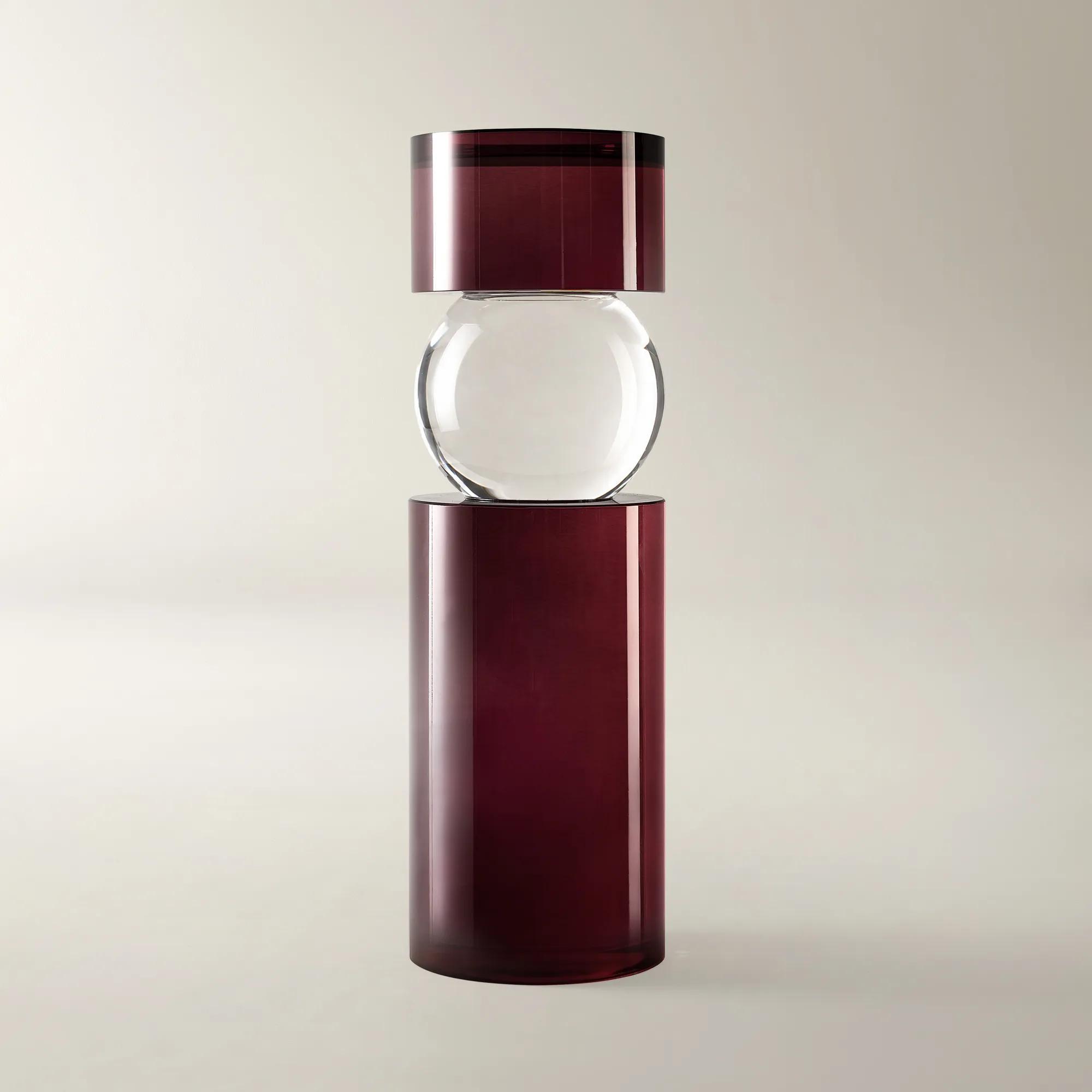 Leroy Crystal Pillar Holder