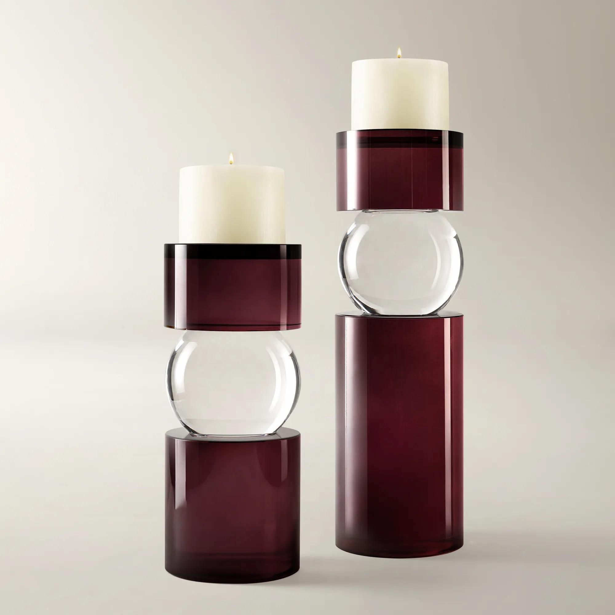 Leroy Crystal Pillar Holder