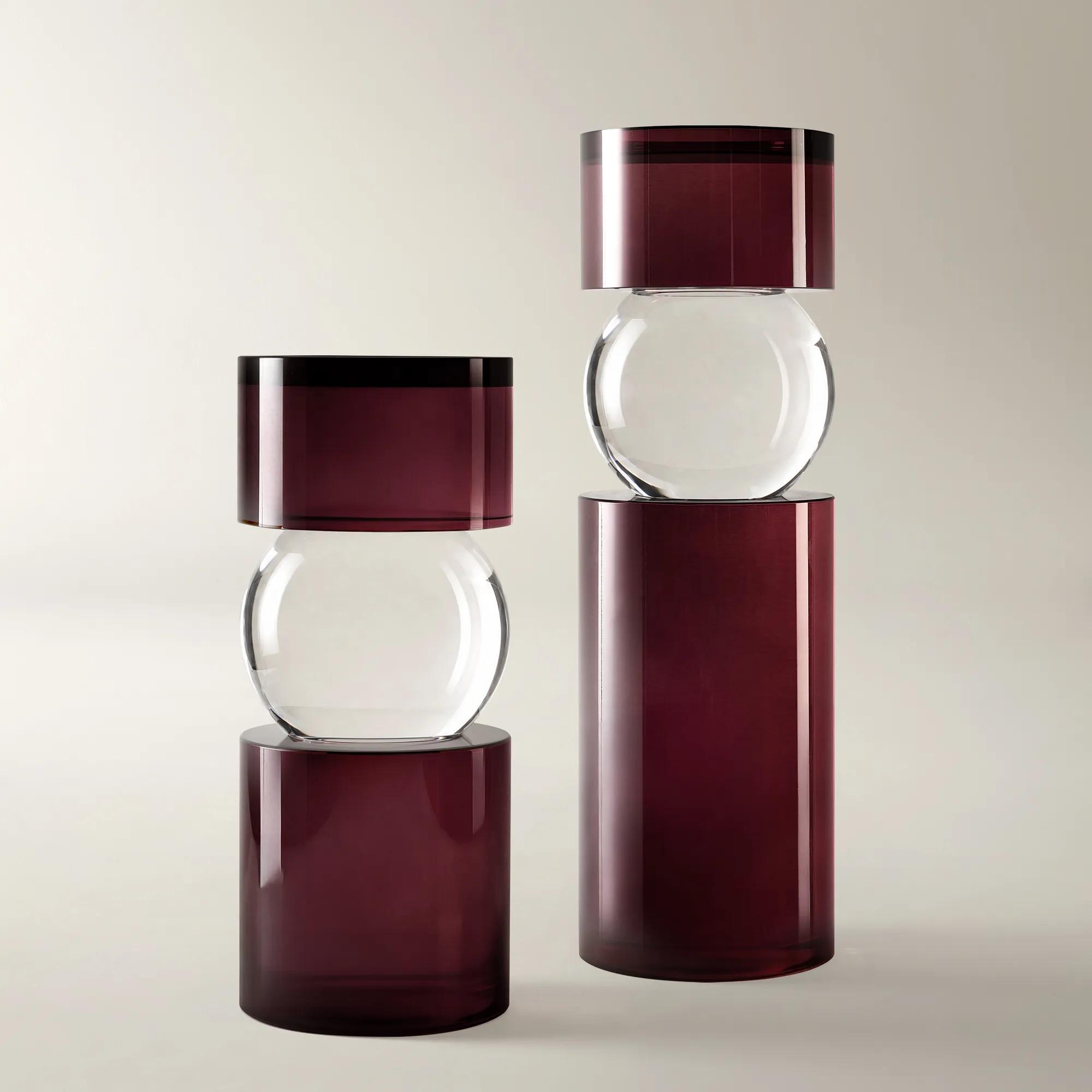 Leroy Crystal Pillar Holder