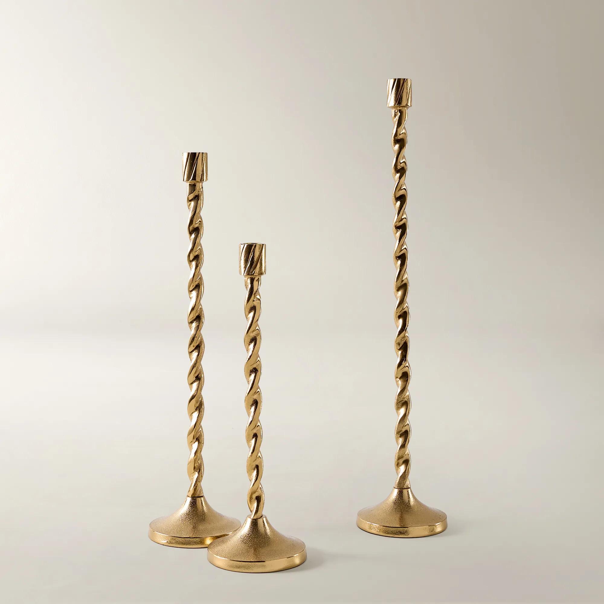 Trio Twist Taper Holders - Set of 3