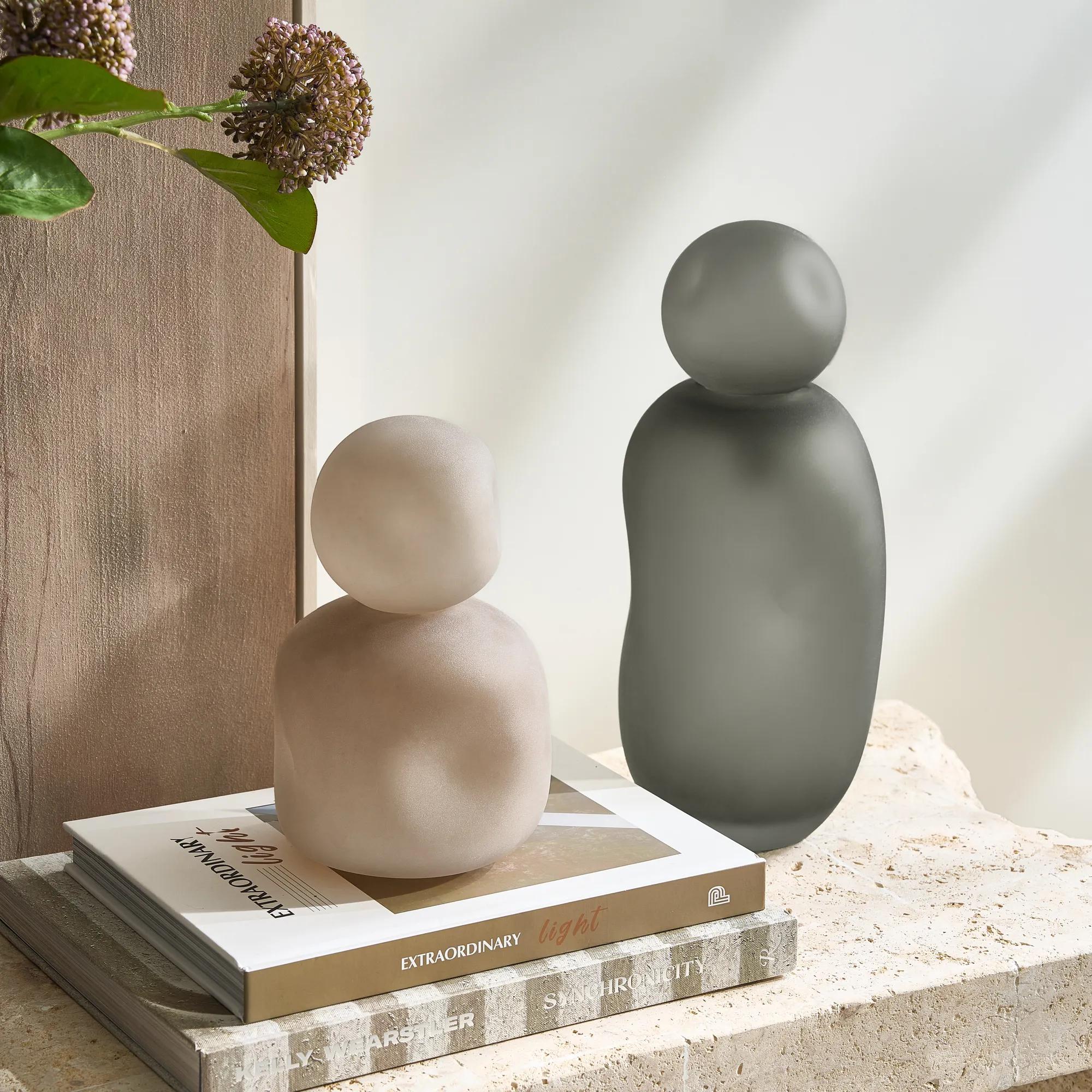 Angelica Glass Canister - Charcoal