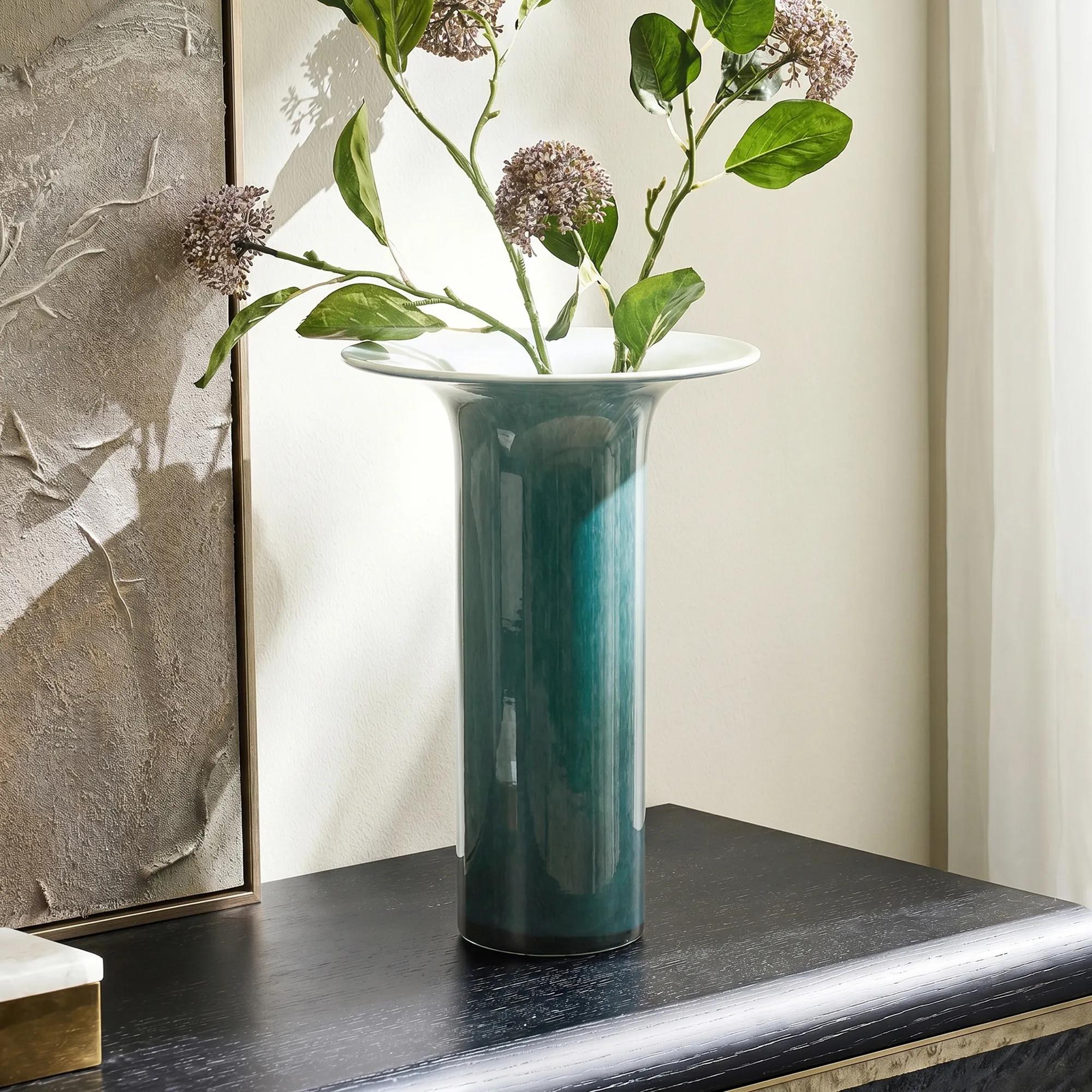 Loft Glass Vase - Deep Teal