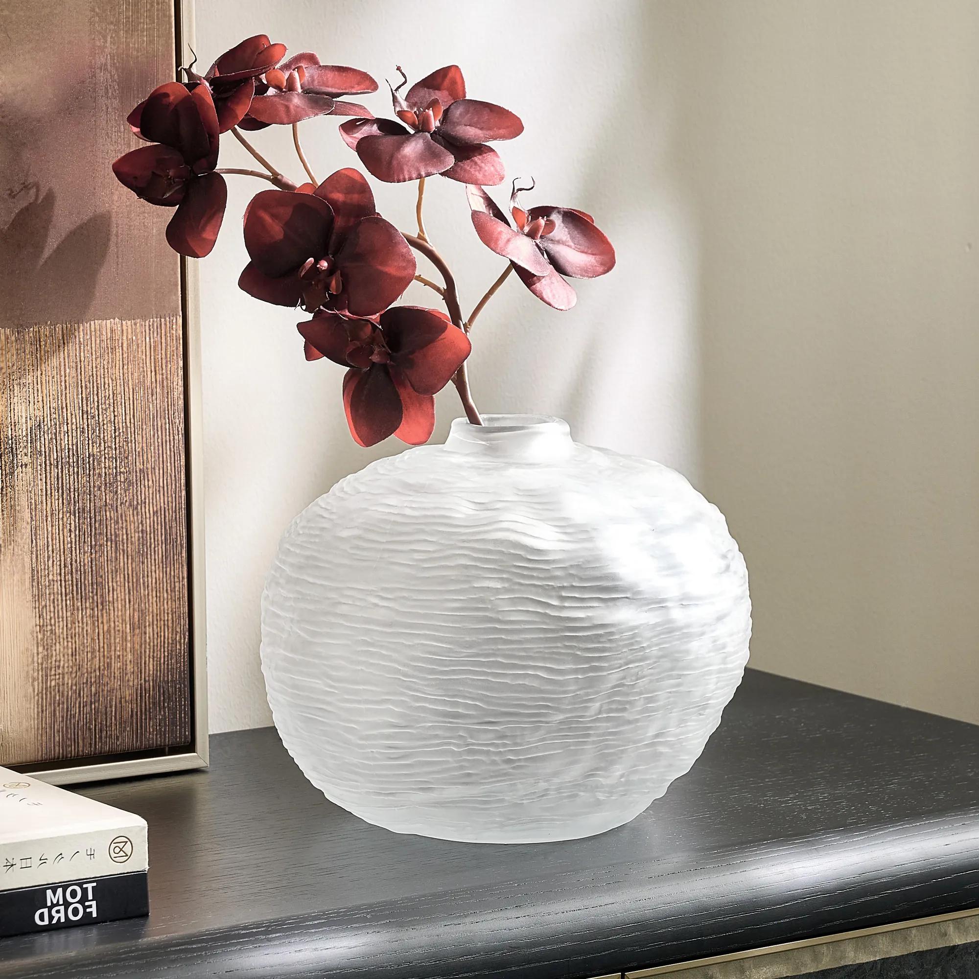 Lucid Frosted Glass Vase