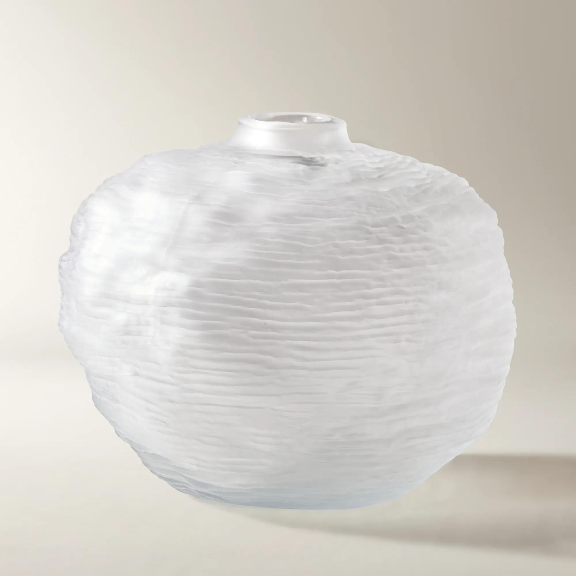 Lucid Frosted Glass Vase