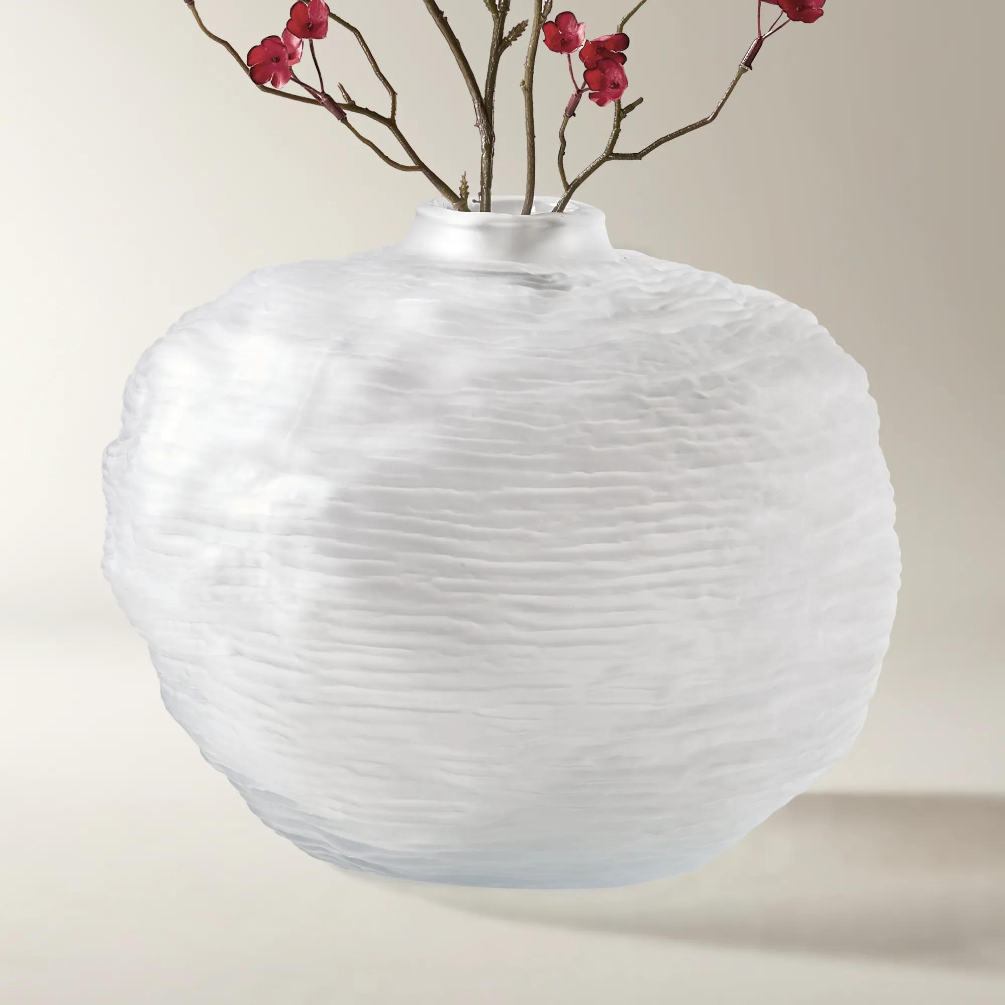 Lucid Frosted Glass Vase