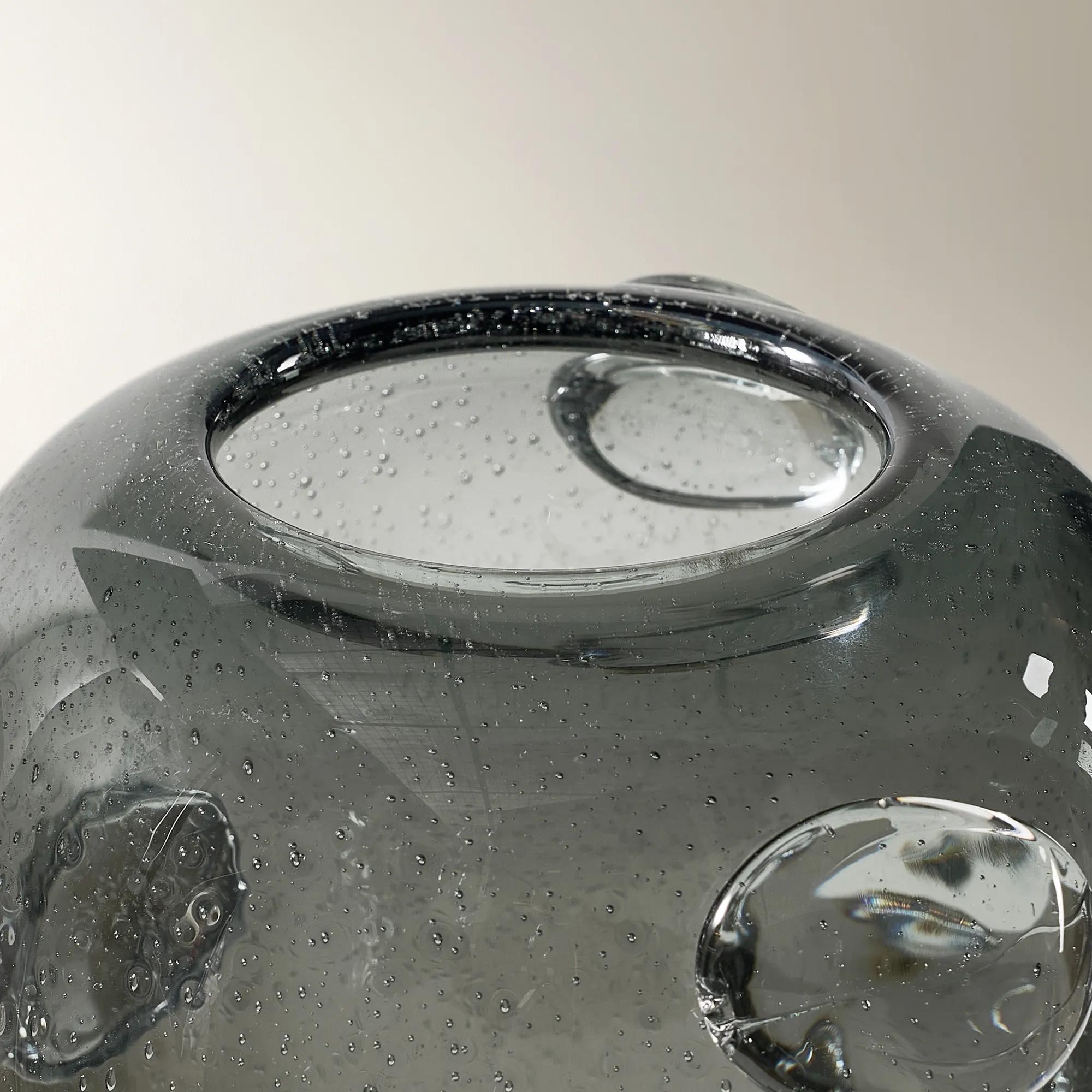 Surel Glass Vase - Graphite