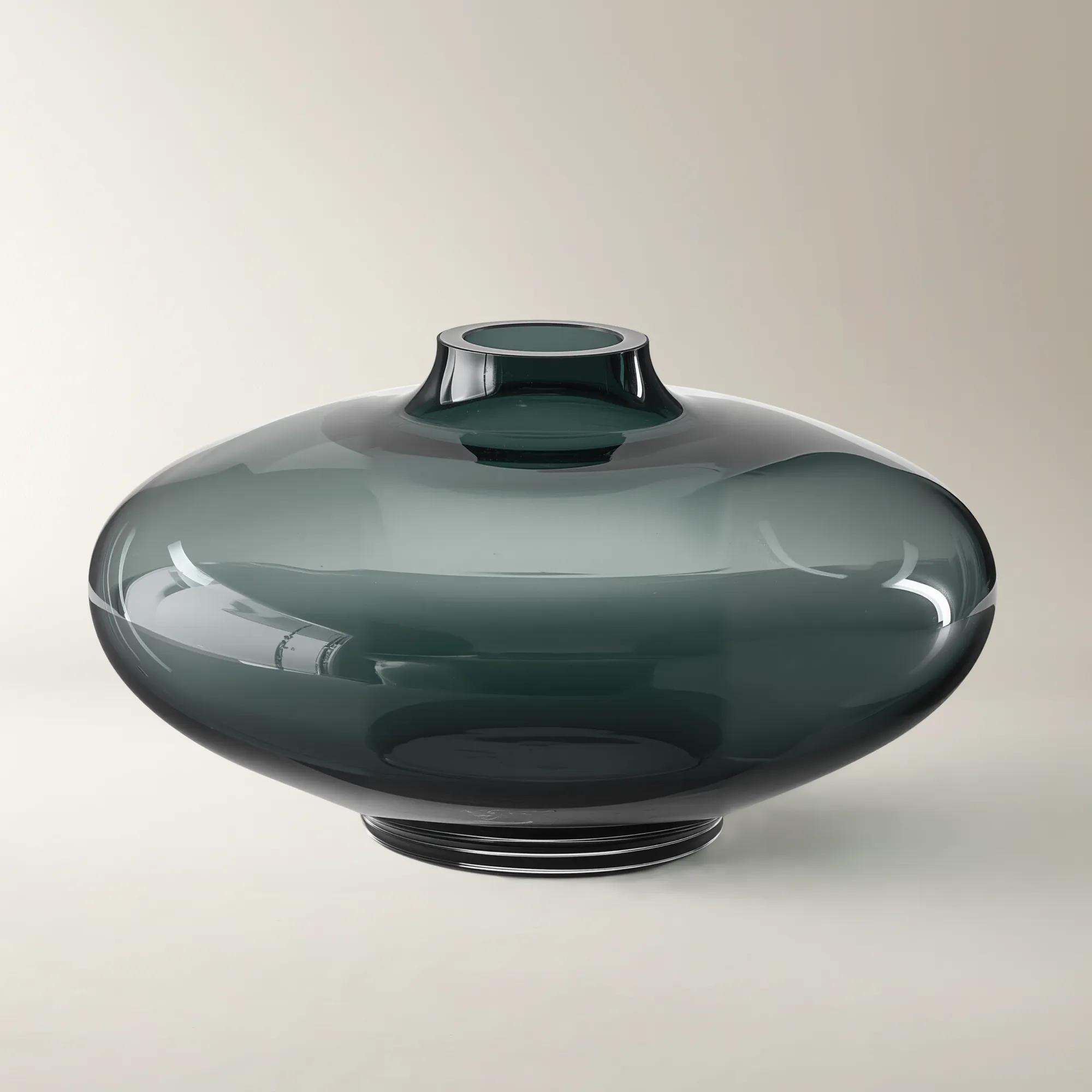 Desi Glass Vase - Spruce Green