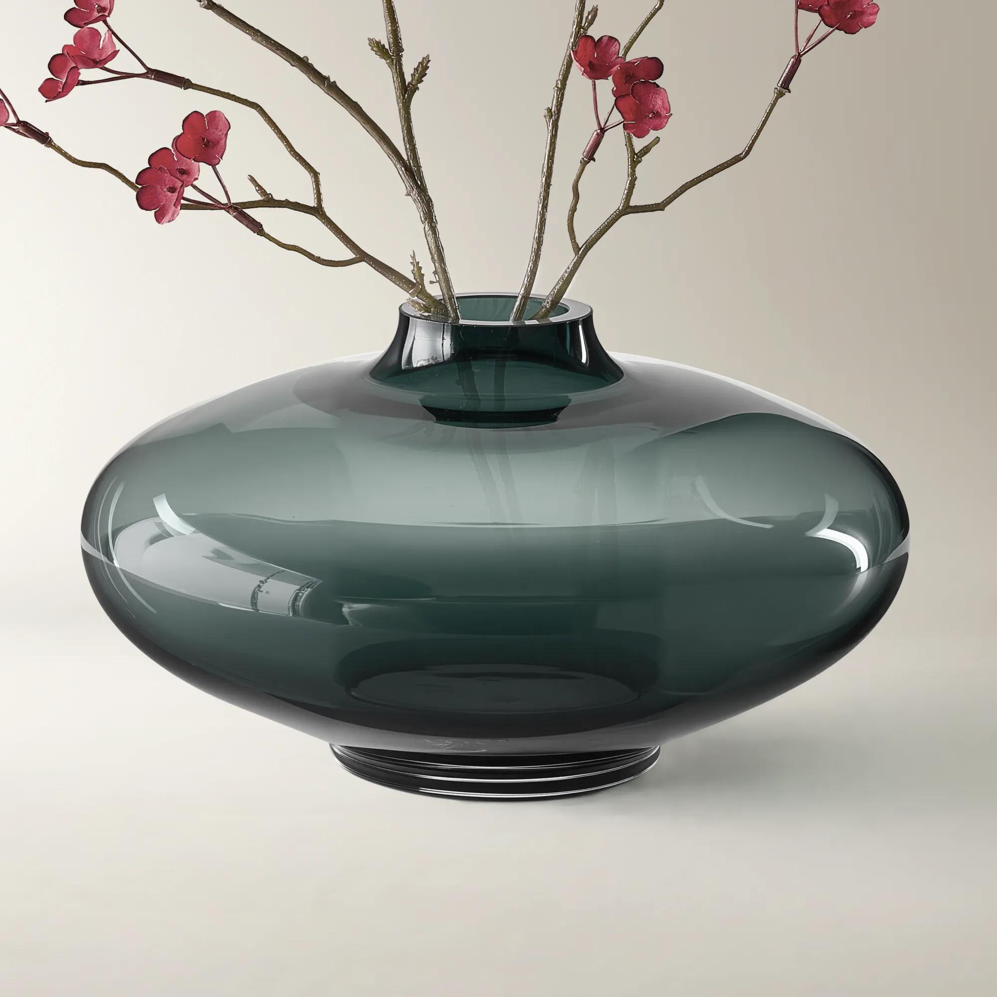 Desi Glass Vase - Spruce Green