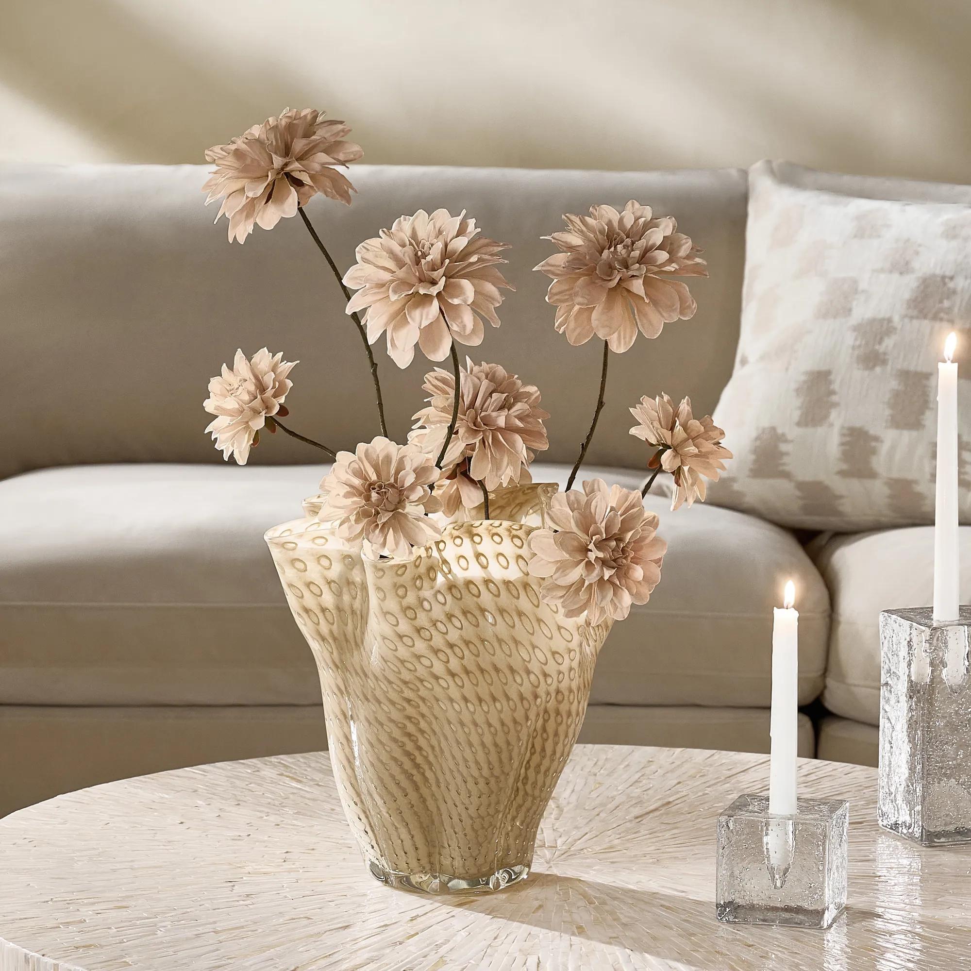 Elle Glass Vase - Tawny