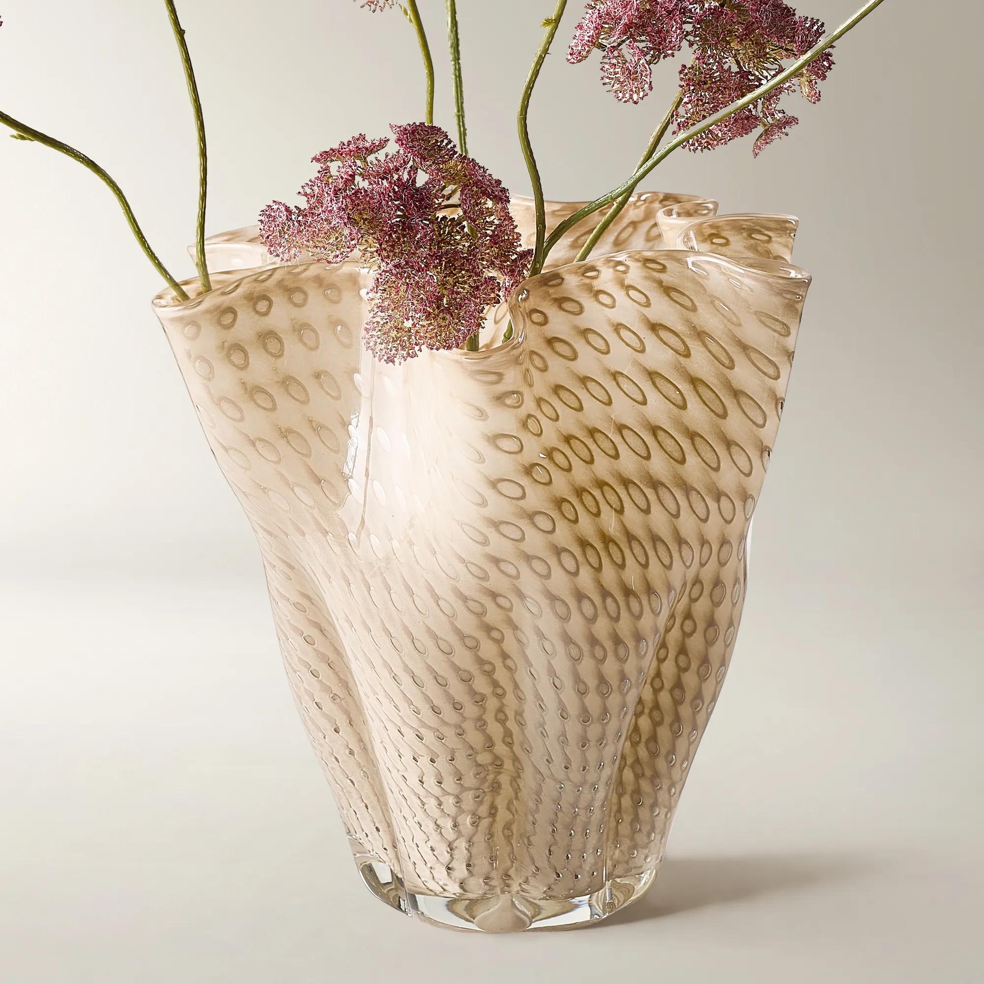 Elle Glass Vase - Tawny