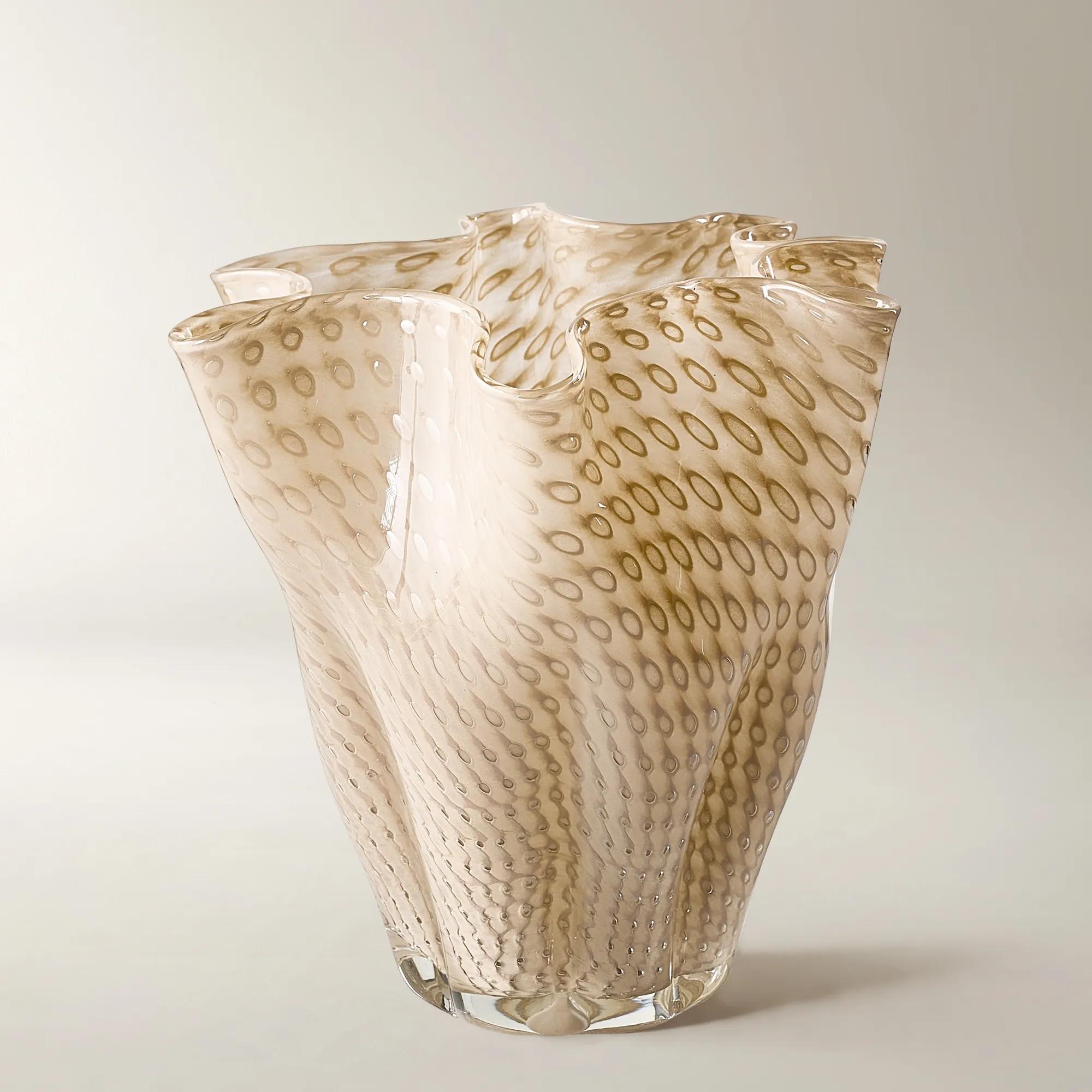 Elle Glass Vase - Tawny