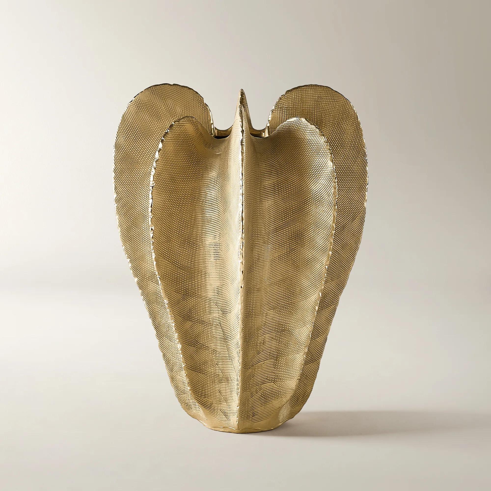Kosta Ceramic Vase - Soft Gold