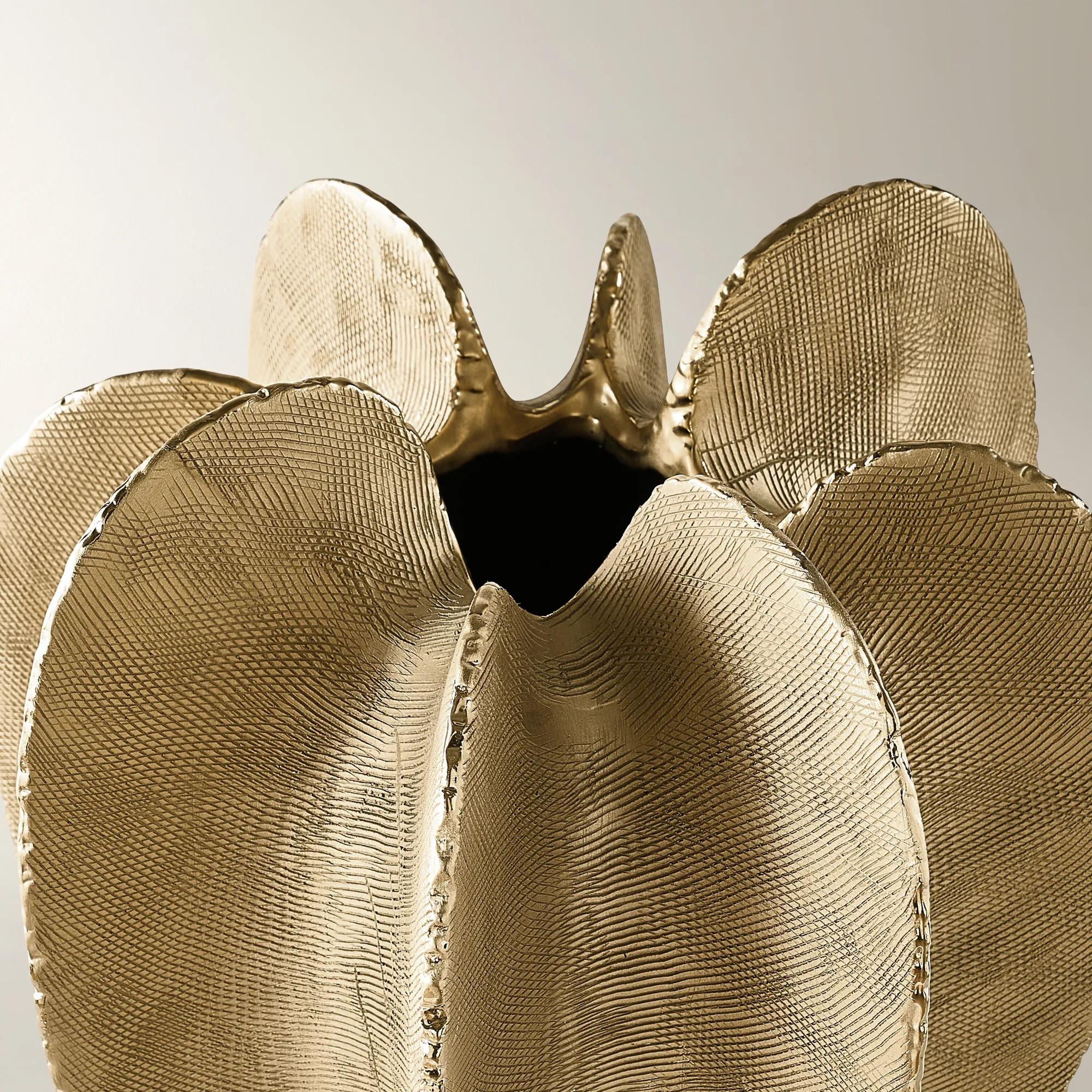 Kosta Ceramic Vase - Soft Gold