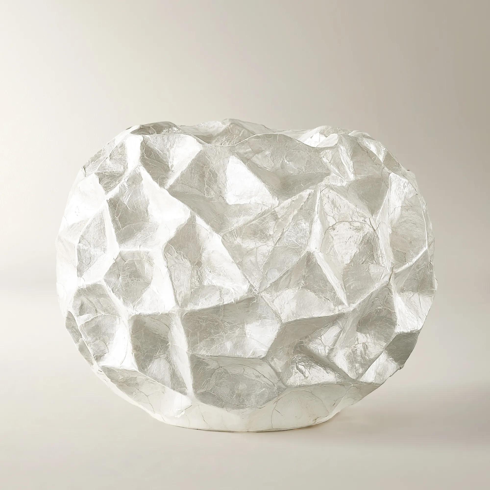 Aspen Capiz Shell Floor Planter 20.25" x 15.25"