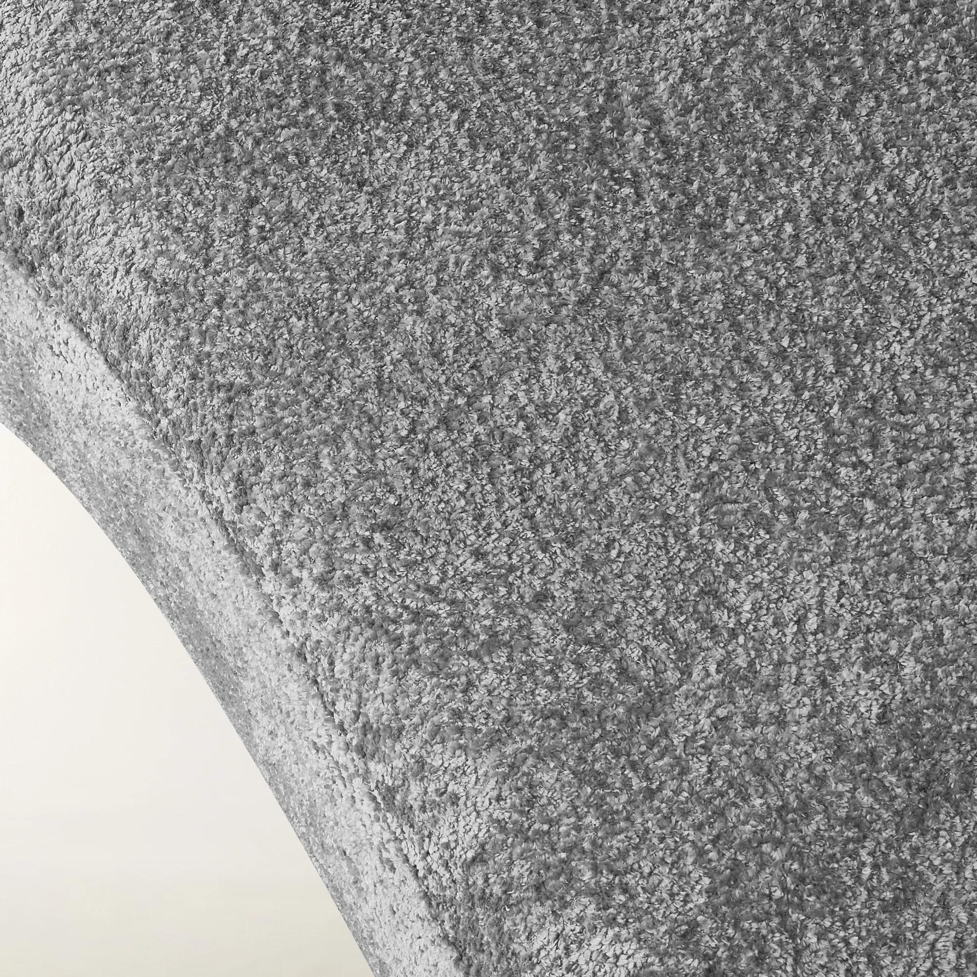 Irene Chenille Chaise (87.5") - Light Gray