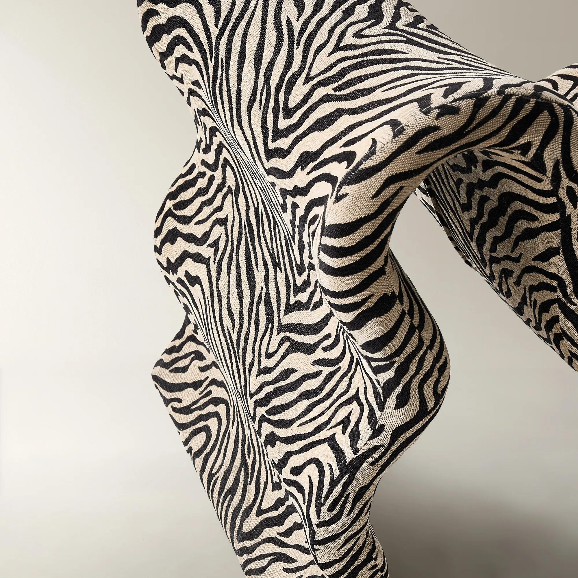 Romy Performance Chenille Accent Chair - Zebra