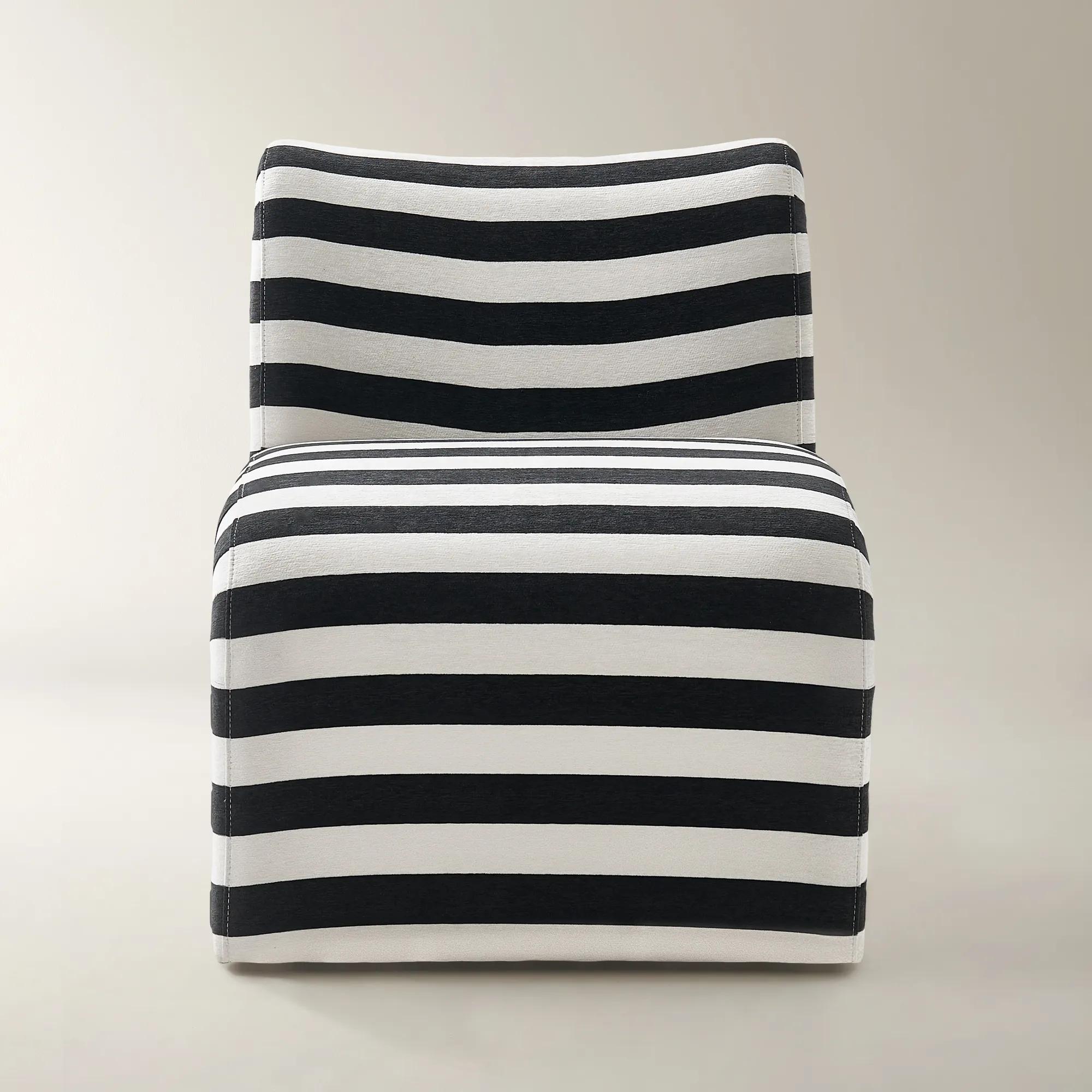 Cora Performance Chenille Accent Chair - Stripe