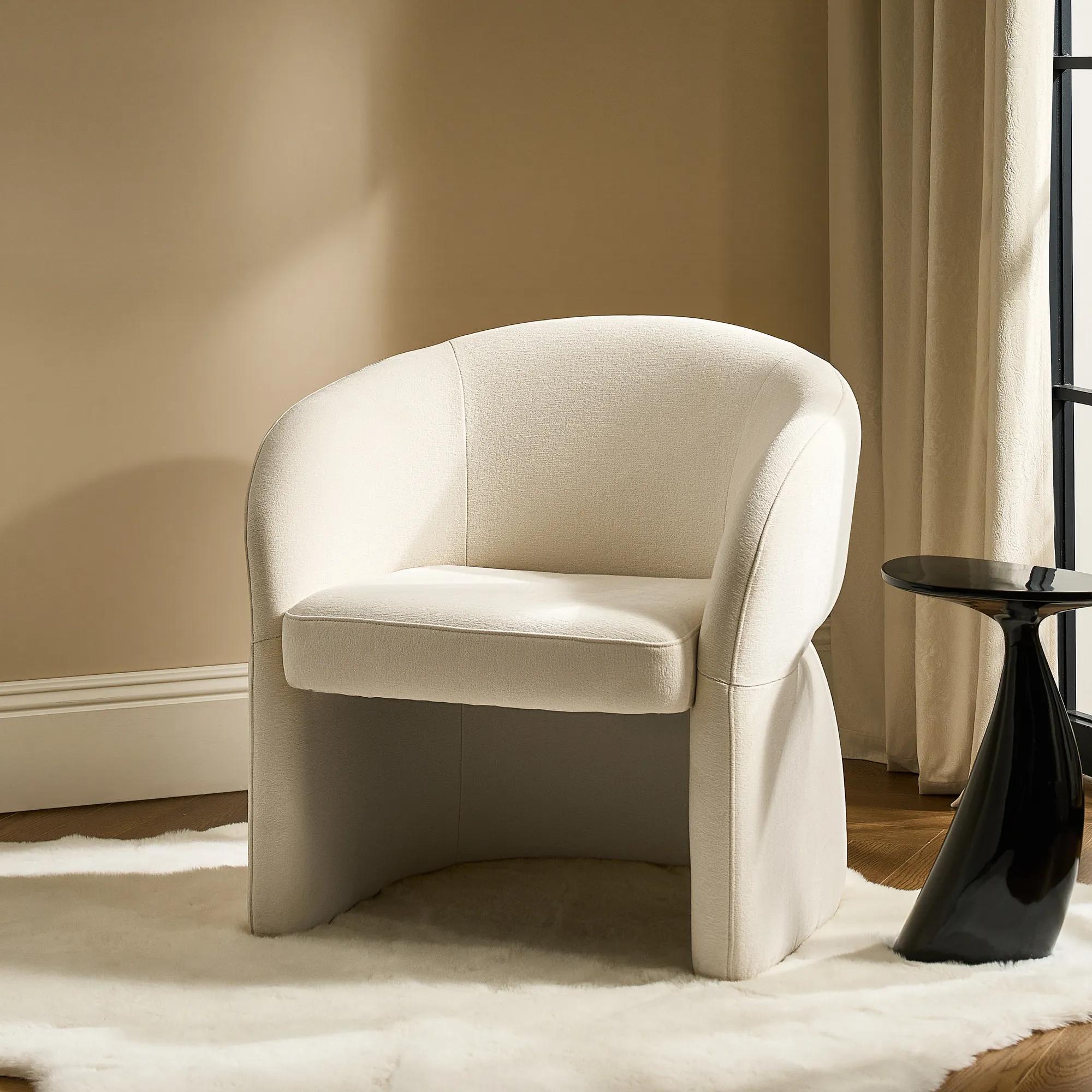 Sierra Velvet Chair - Oatmeal
