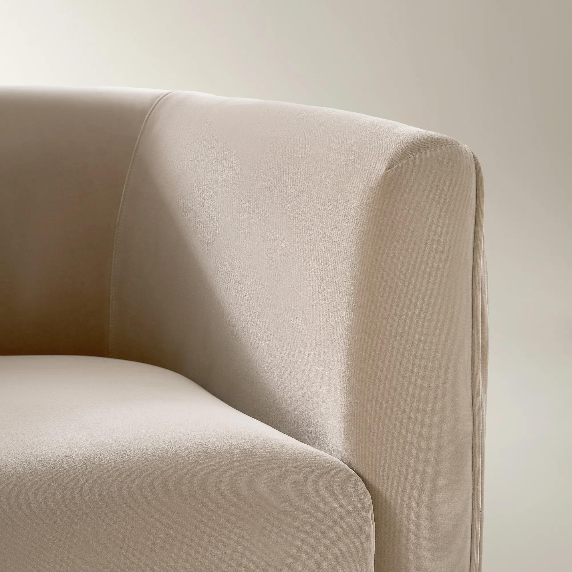 Lyssa Pleated Simply Taupe Velvet Swivel Accent Chair