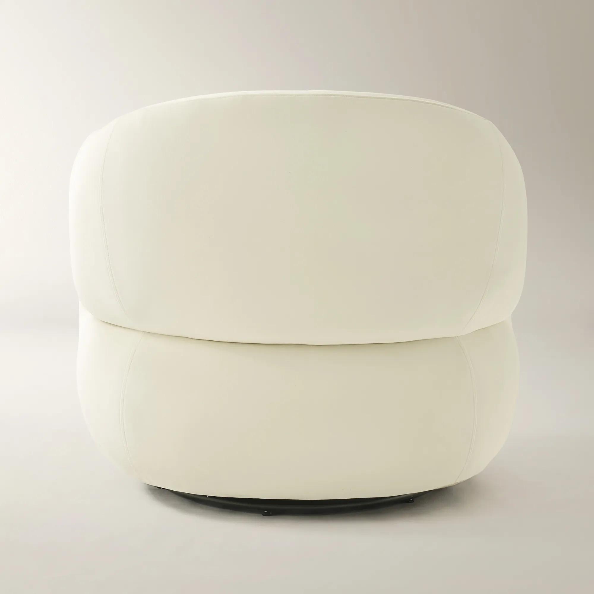 Sierra Cloud Velvet Swivel Accent Chair