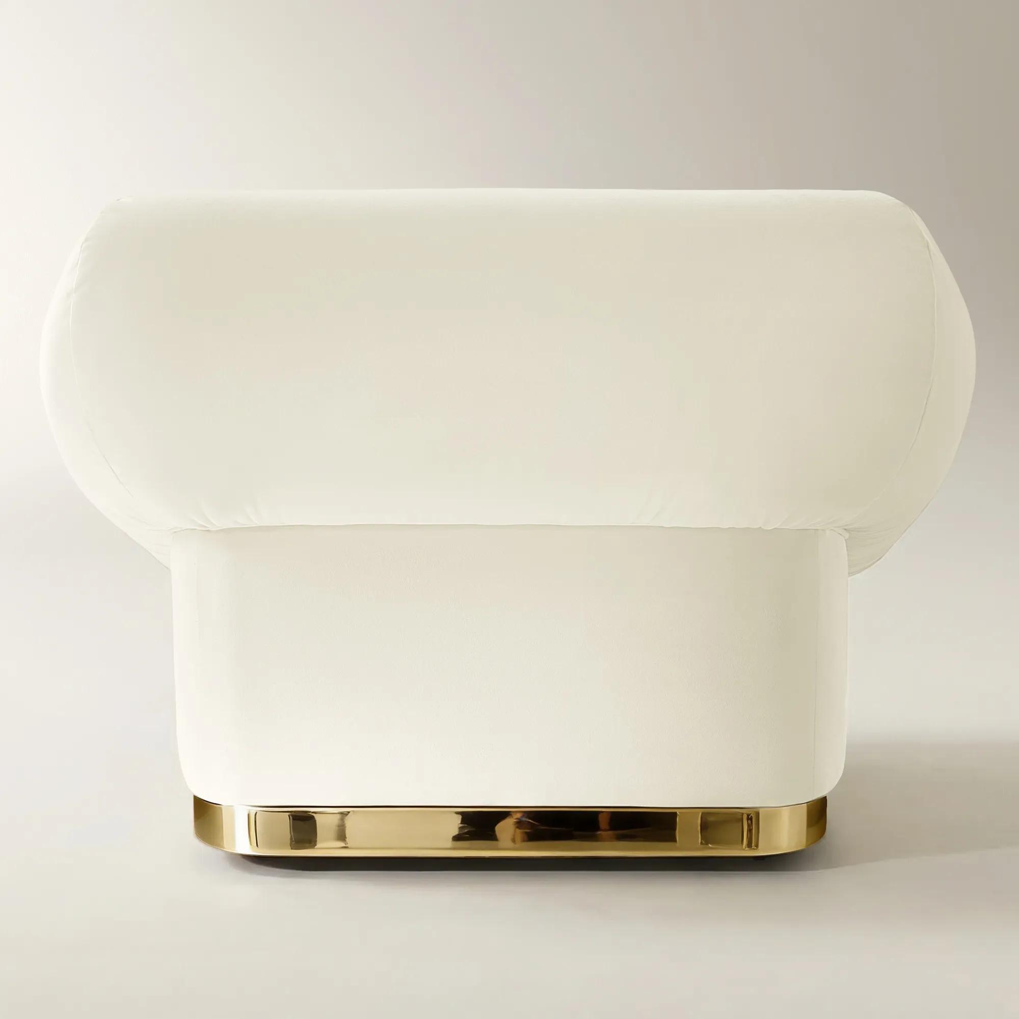 Dover Cloud Velvet Swivel Accent Chair