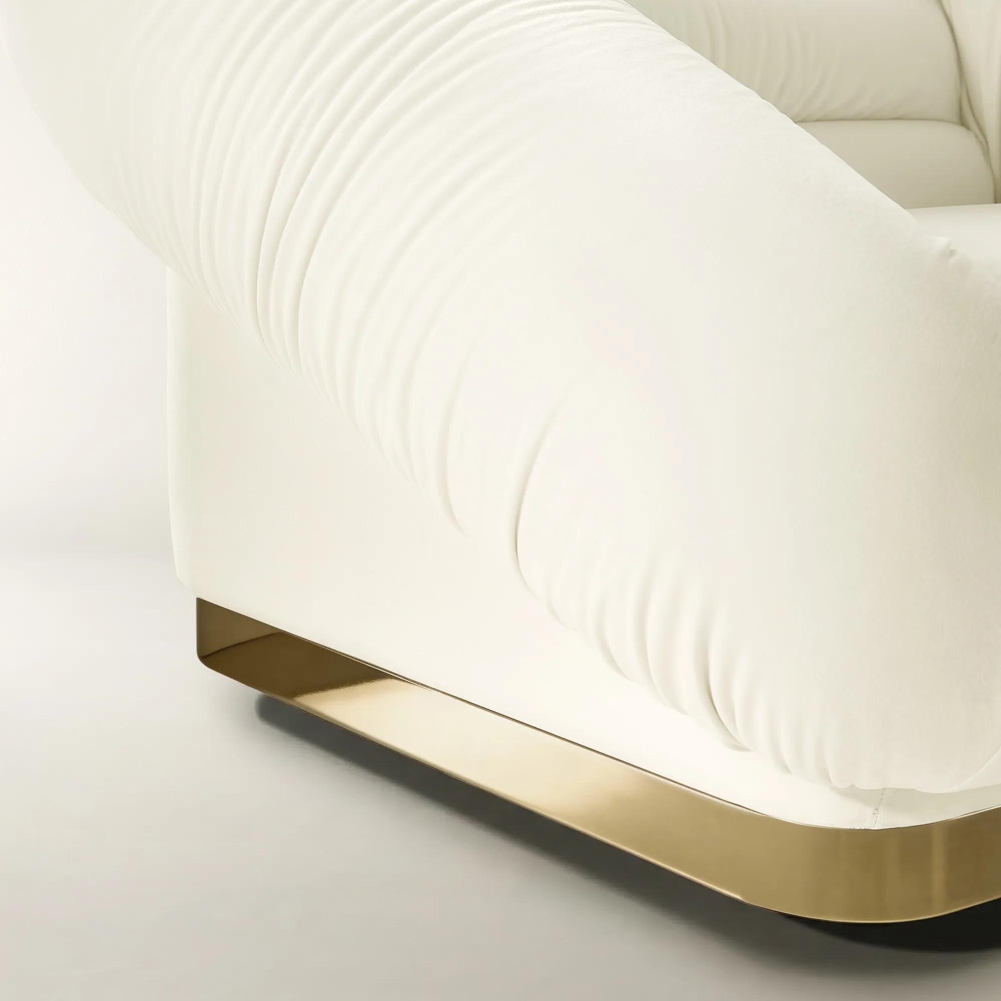 Dover Cloud Velvet Swivel Accent Chair