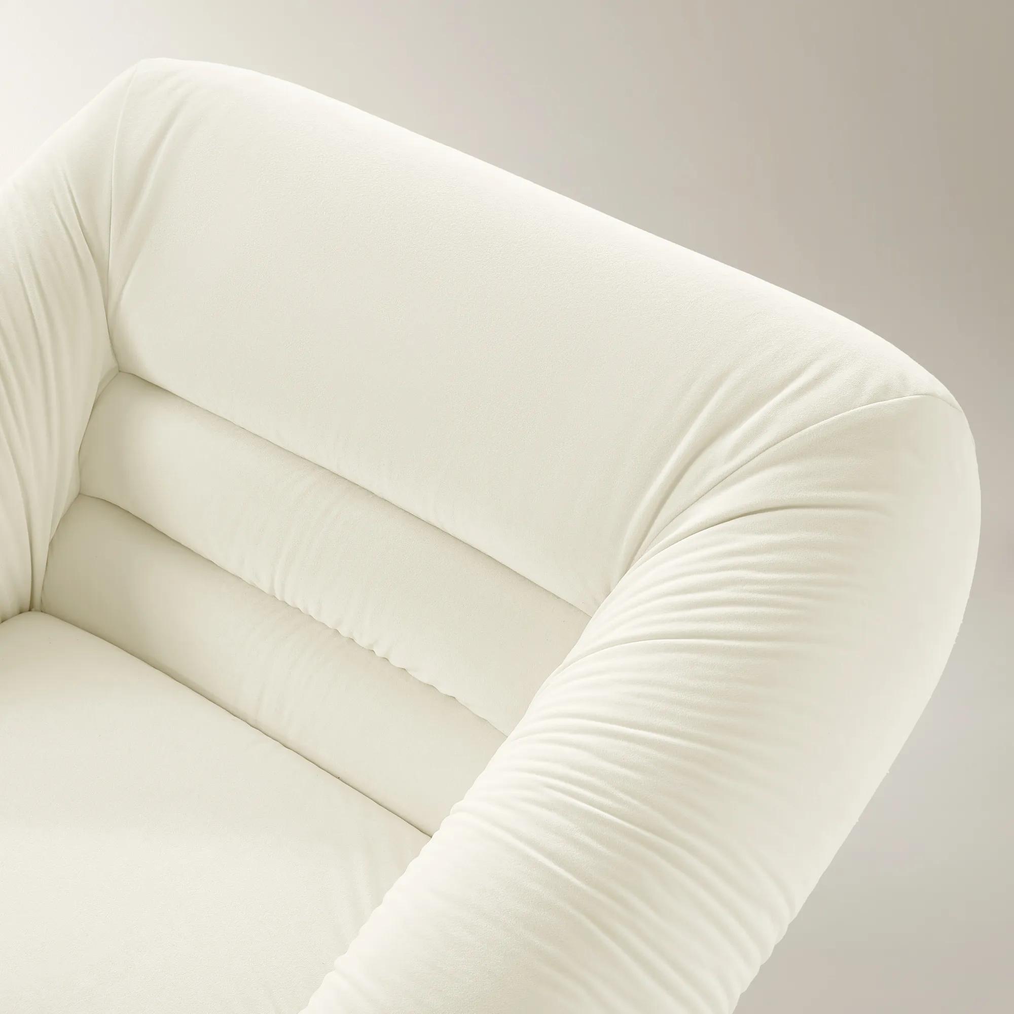 Dover Cloud Velvet Swivel Accent Chair