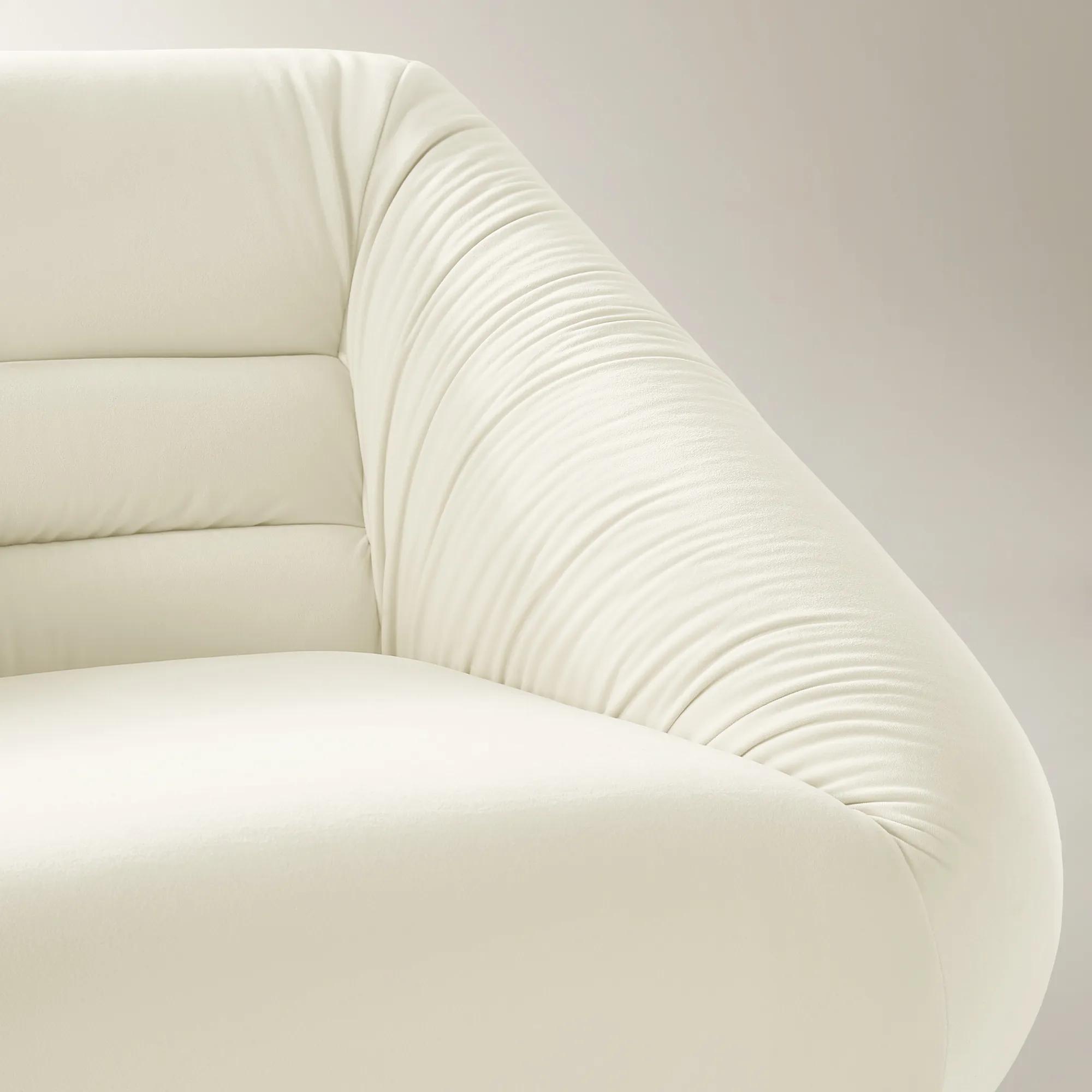 Dover Cloud Velvet Swivel Accent Chair
