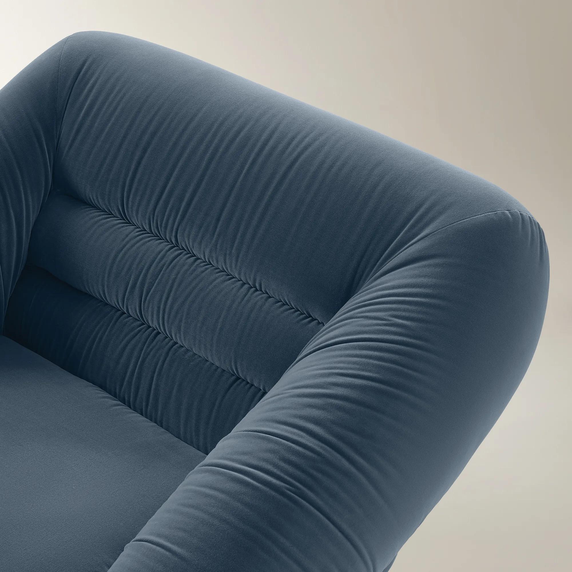 Dover Dusty Blue Velvet Swivel Accent Chair
