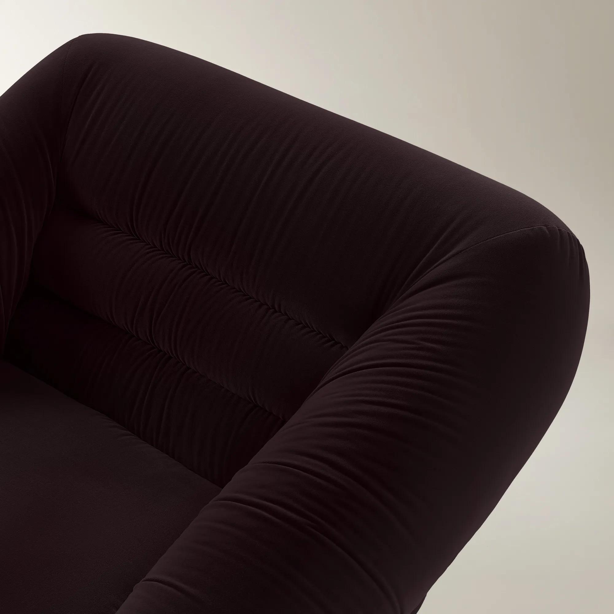 Dover Fig Velvet Swivel Accent Chair