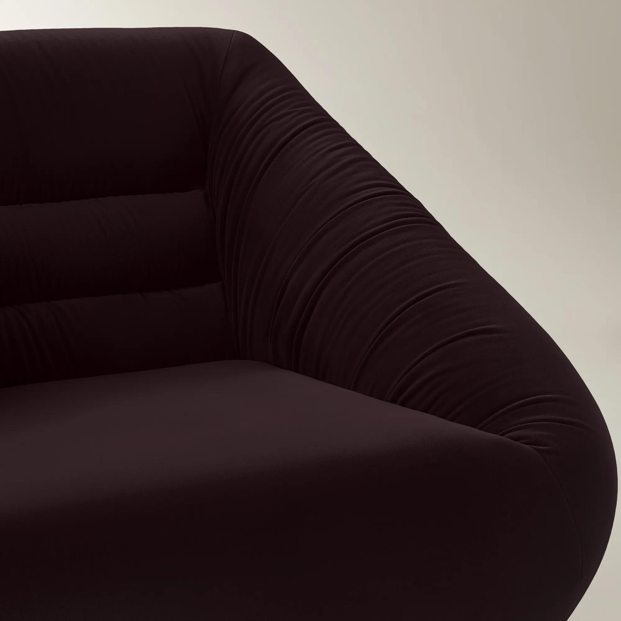 Dover Fig Velvet Swivel Accent Chair