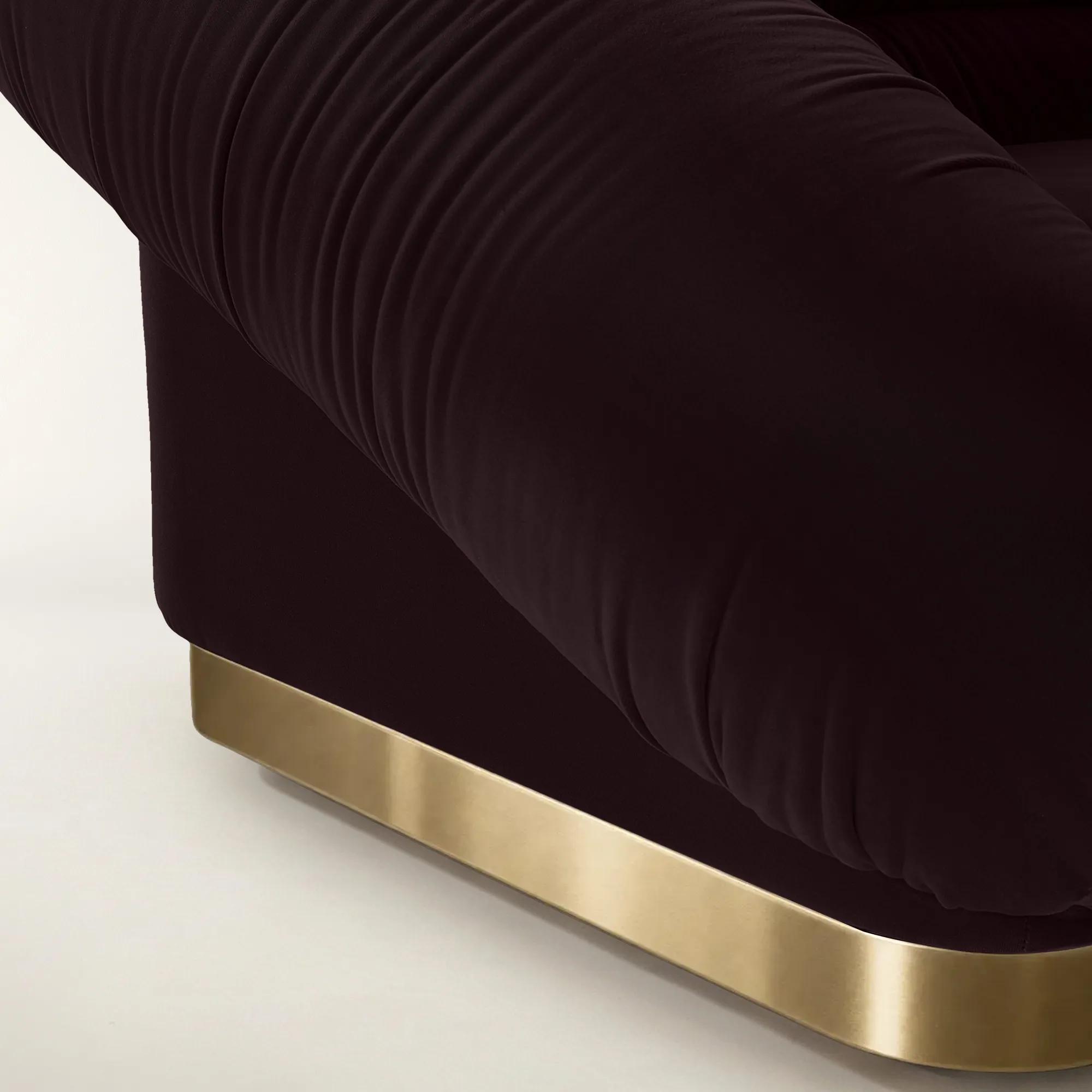 Dover Fig Velvet Swivel Accent Chair